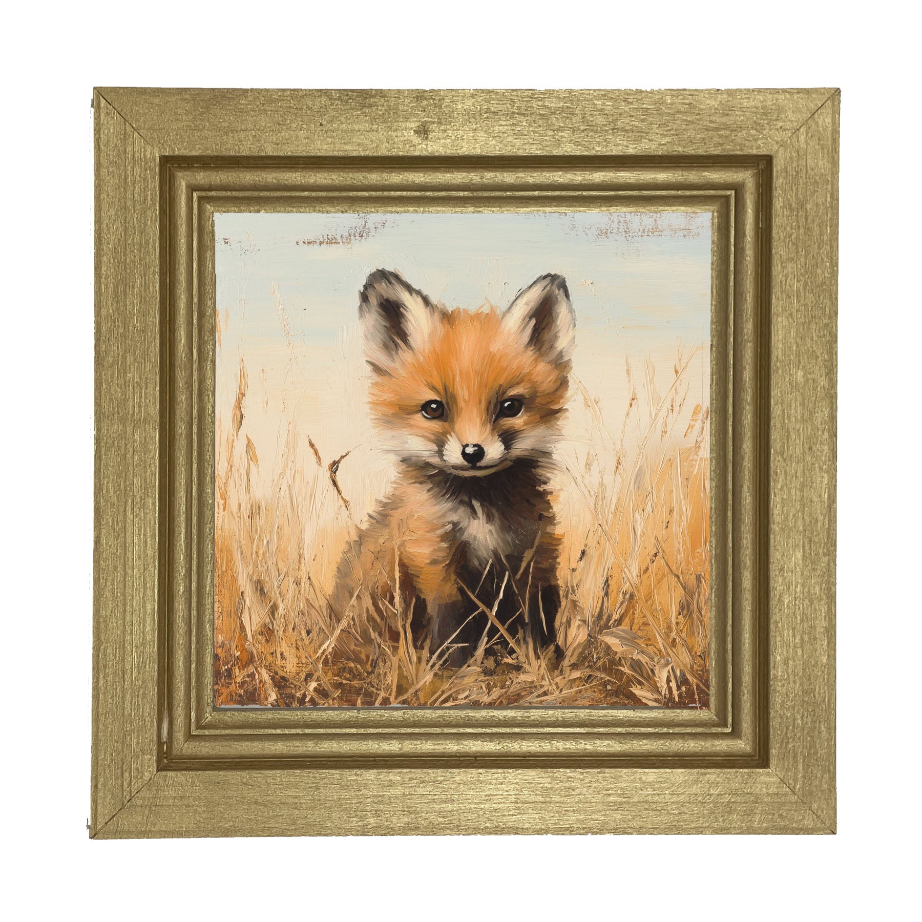 Baby Fox - Framed art
