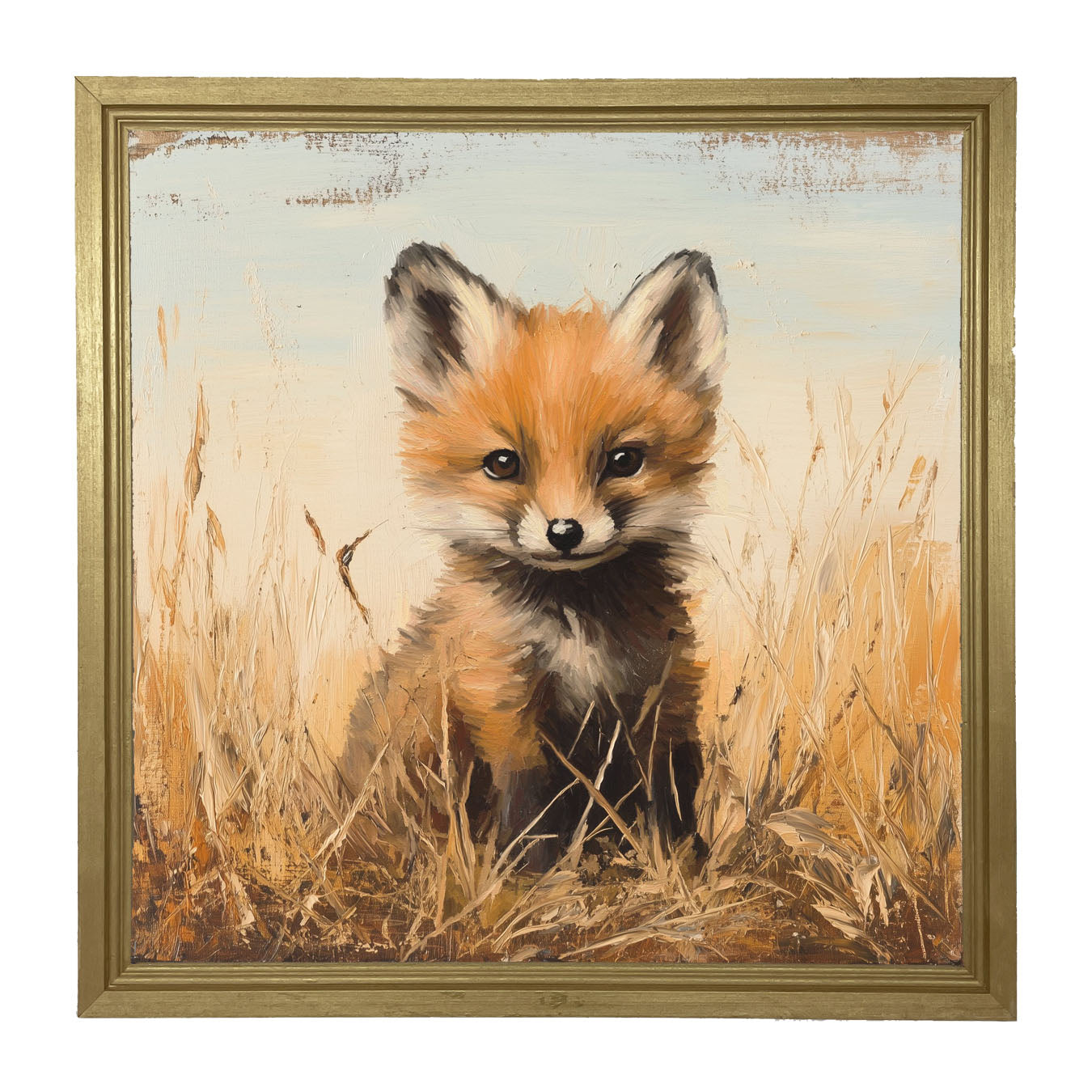 Baby Fox - Framed art