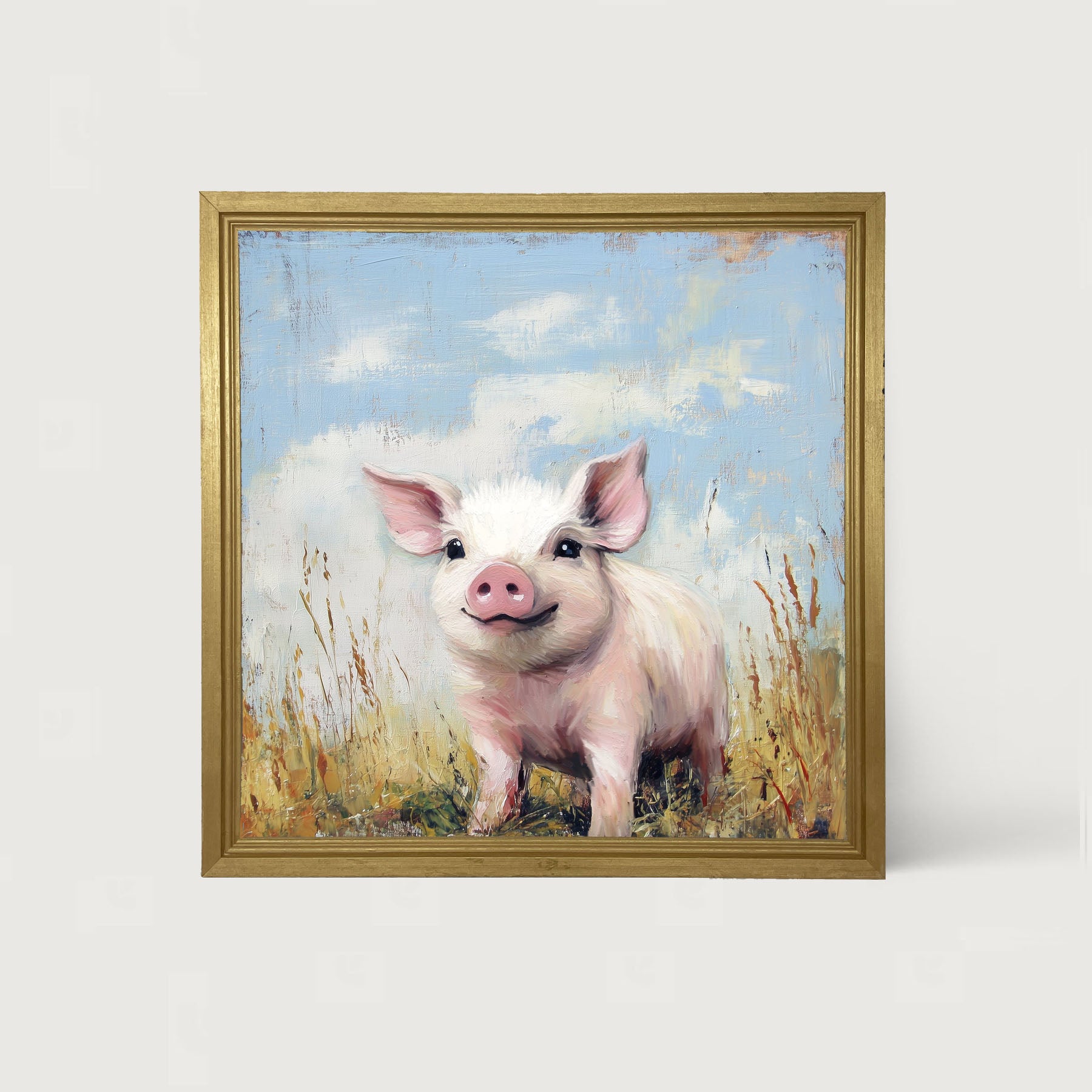 Baby Pig in a Meadow