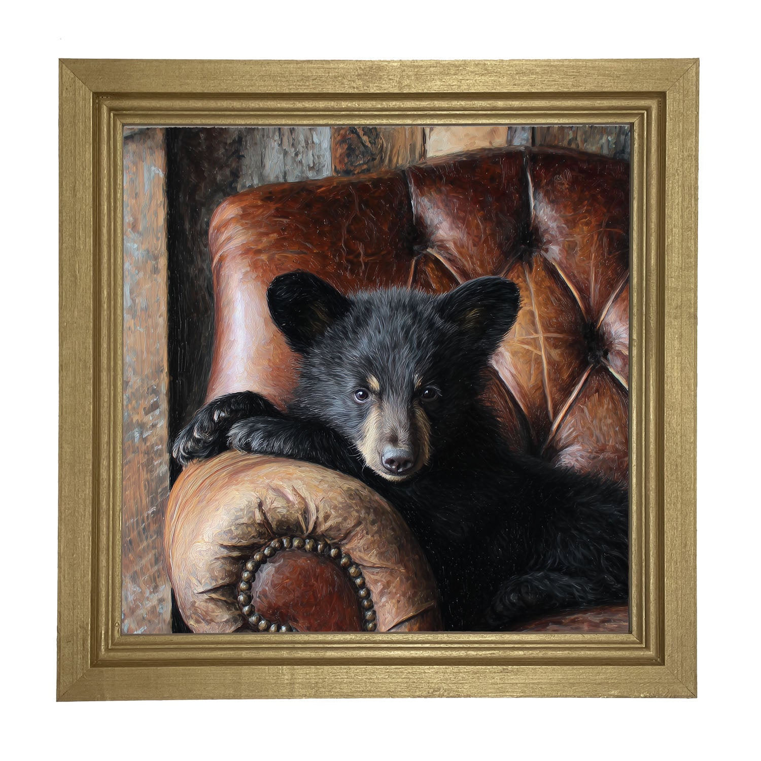 Armchair with Bear - Framed Art