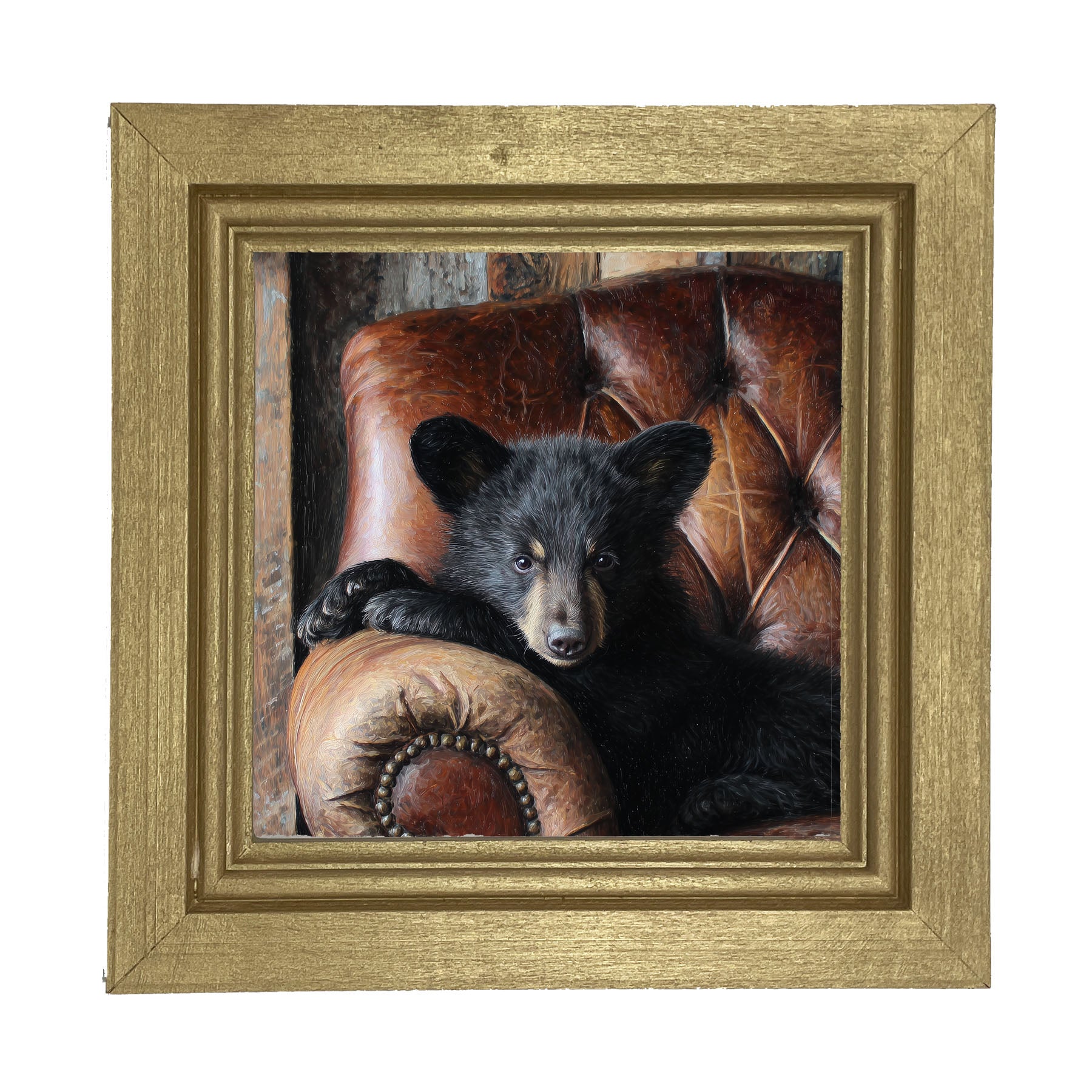 Armchair with Bear - Framed Art