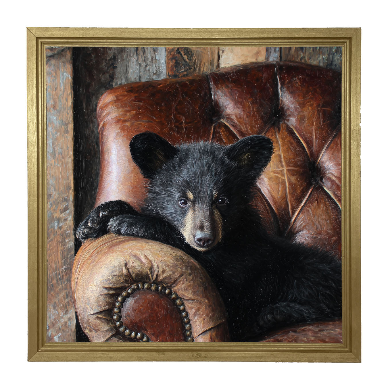 Armchair with Bear - Framed Art