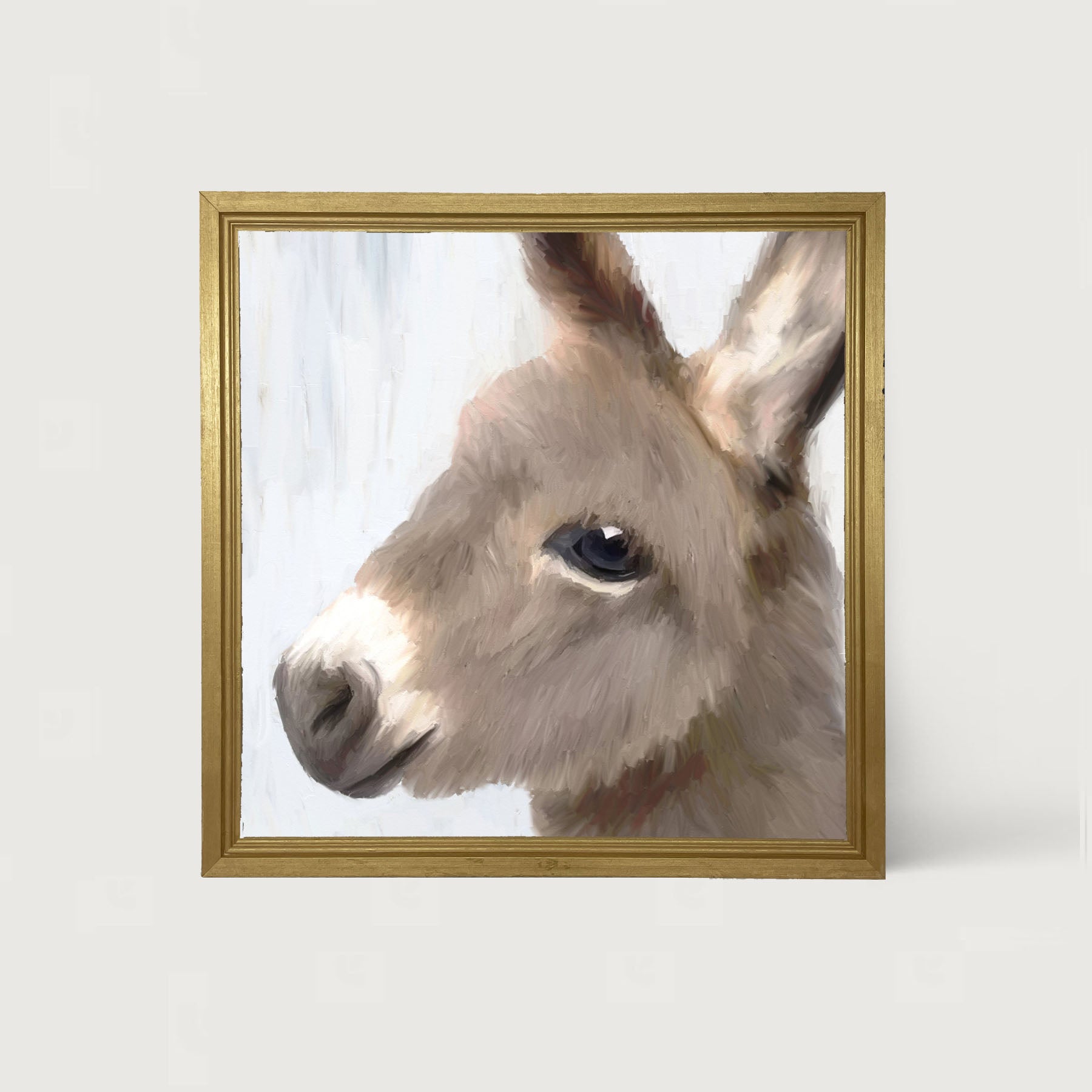 Baby Donkey - Framed art