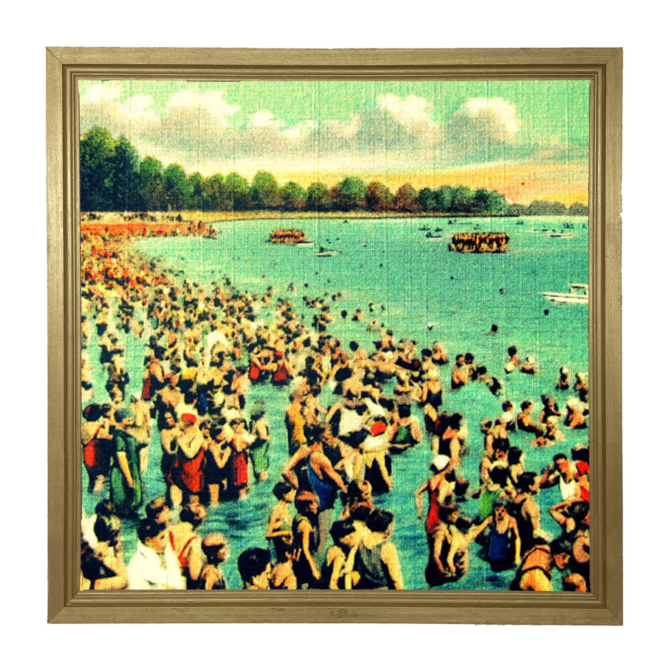 Popular Beach - Framed art
