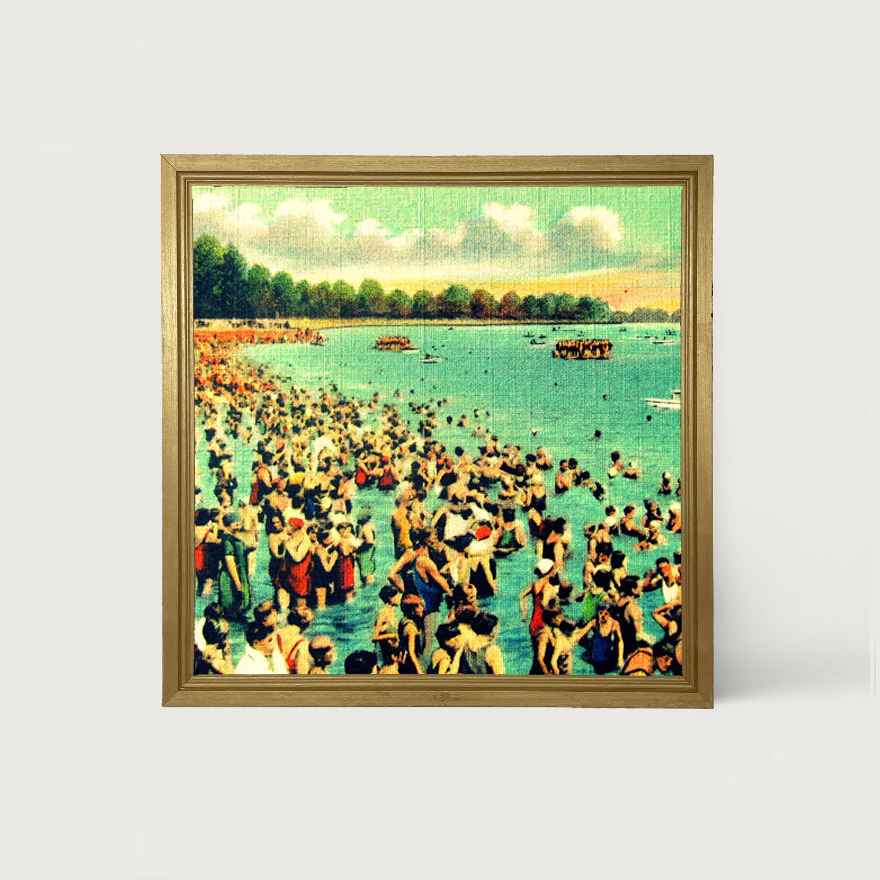 Popular Beach - Framed art