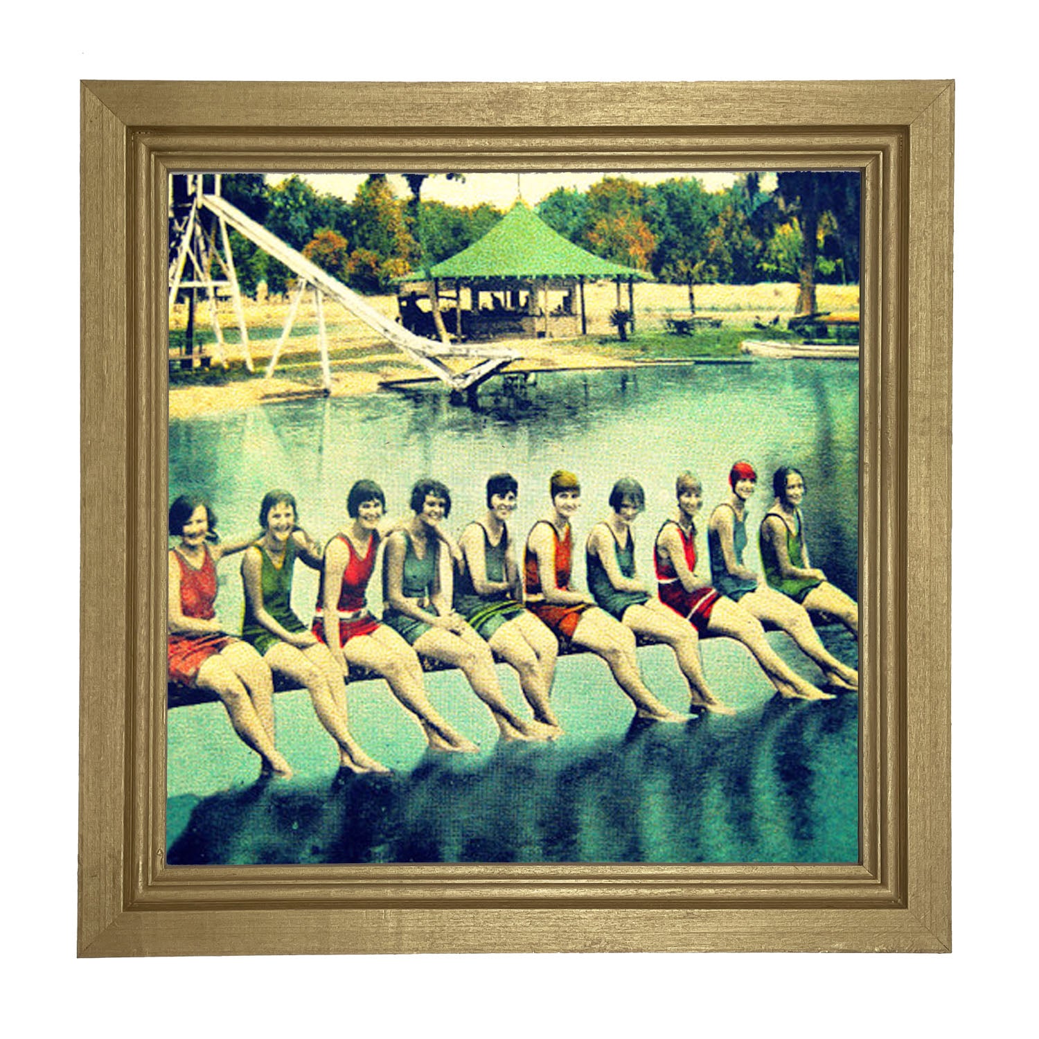 Girls Camp - Framed art