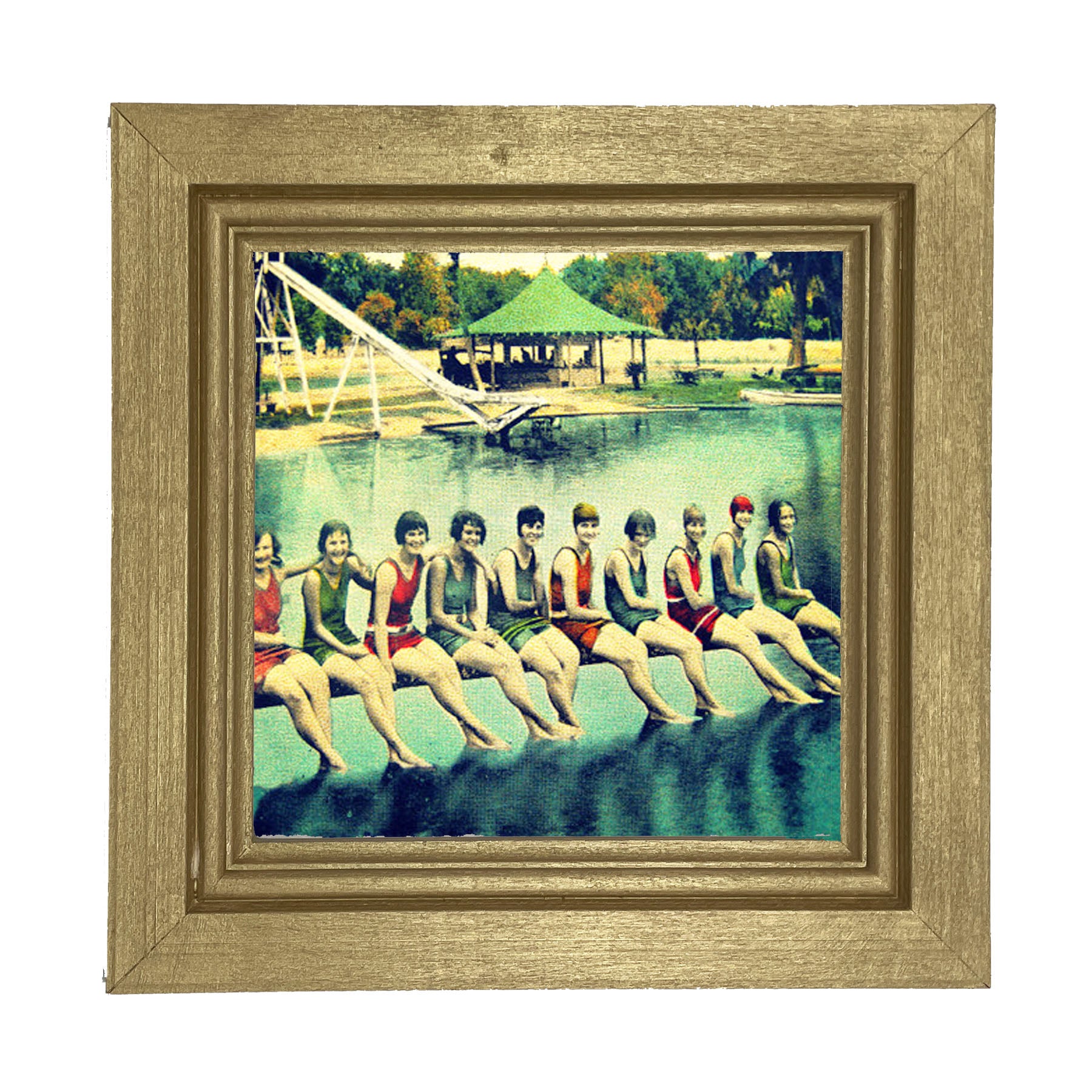 Girls Camp - Framed art