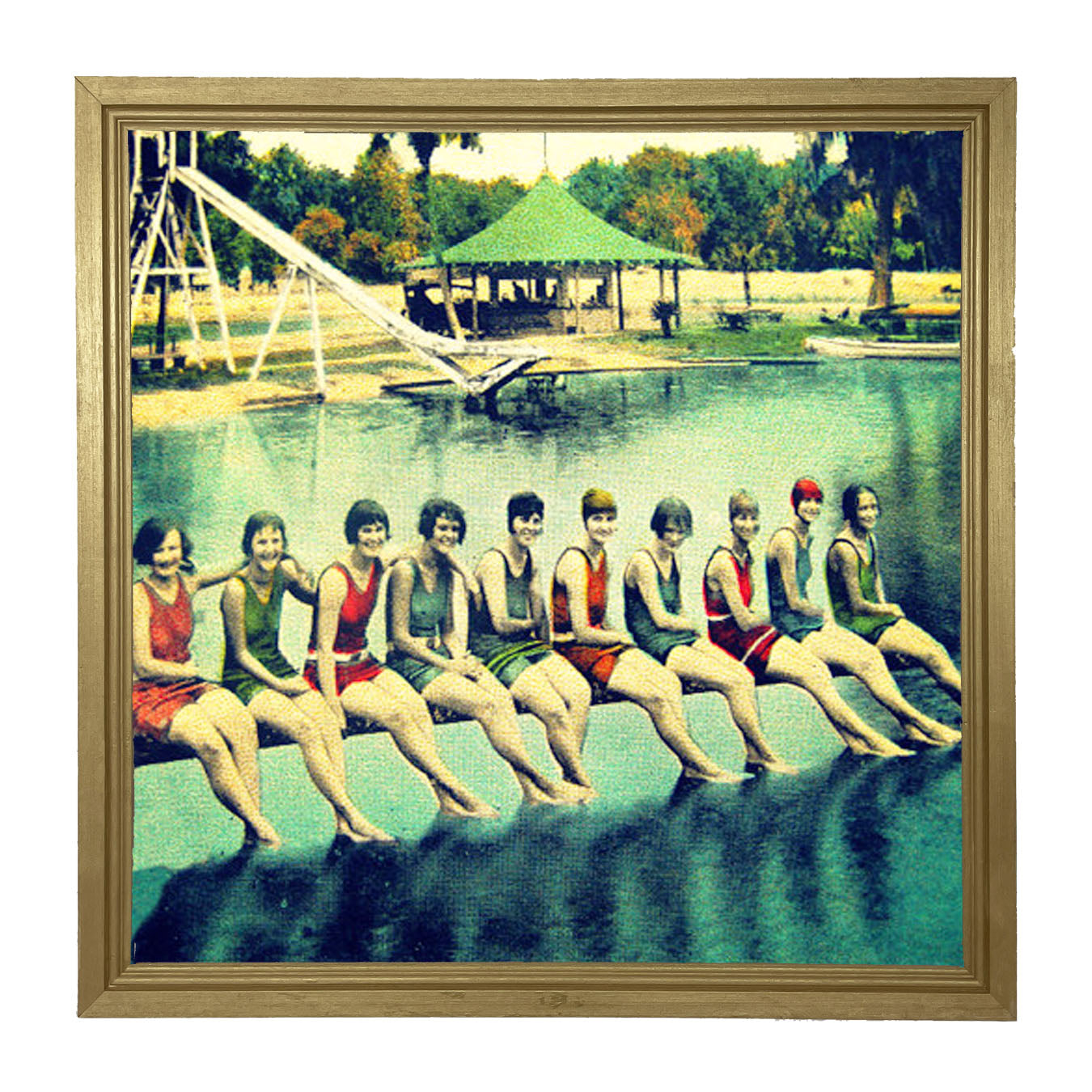 Girls Camp - Framed art