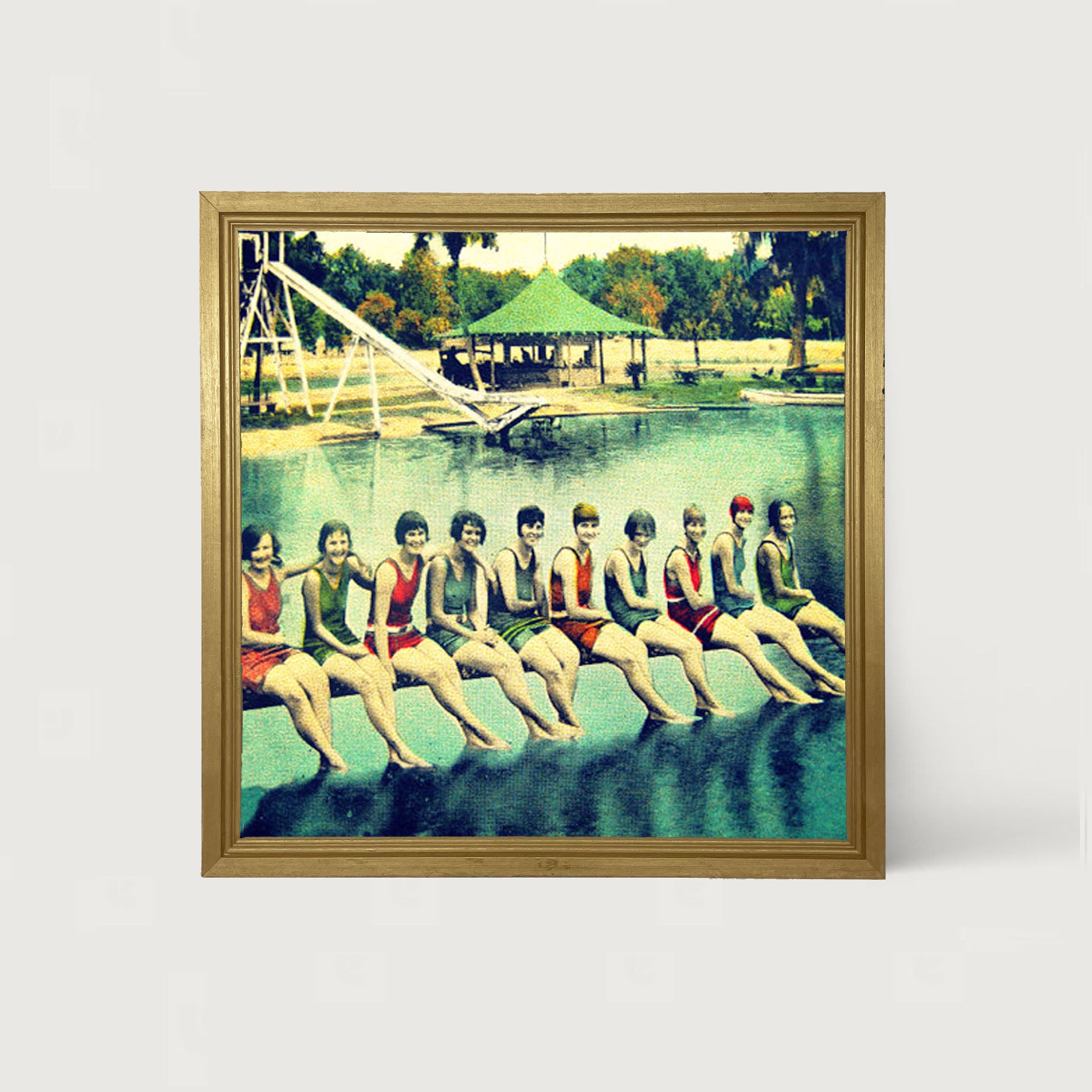 Girls Camp - Framed art