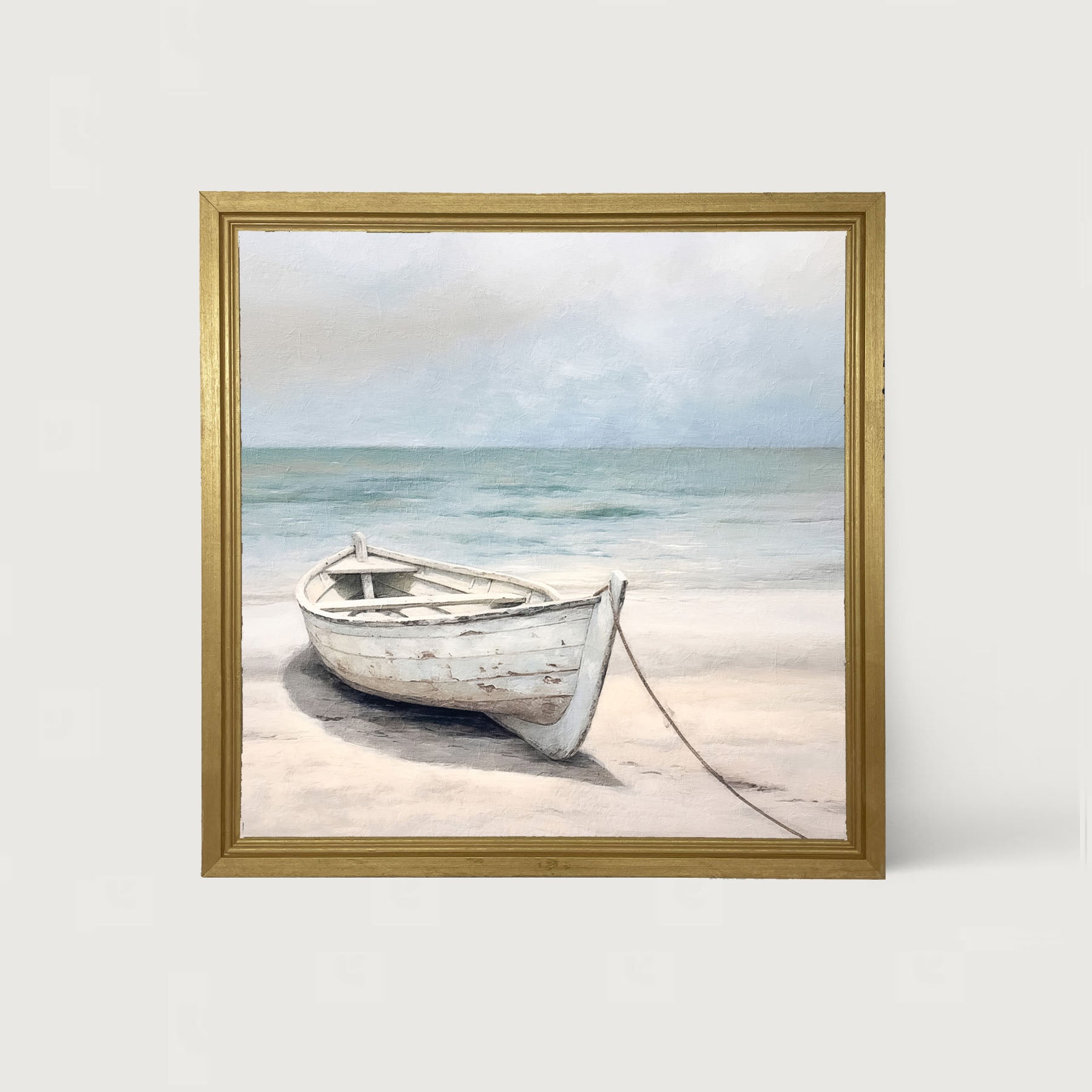 Wooden boat - Framed art