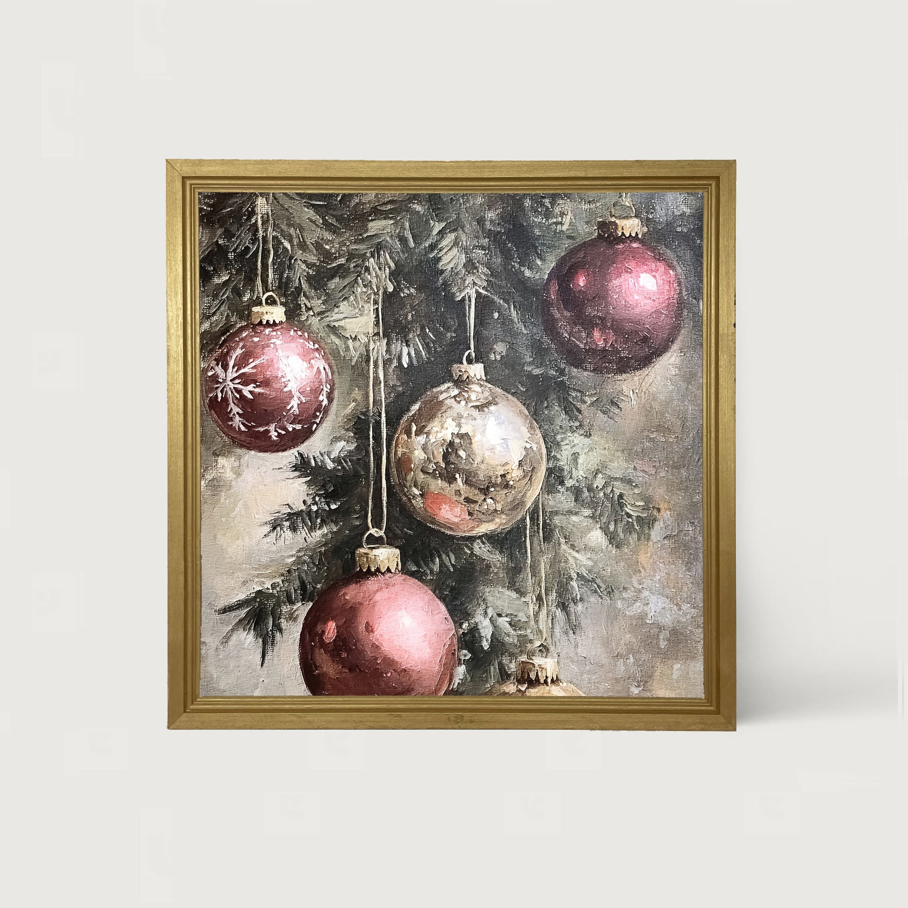 Ornaments on a Pine Branch