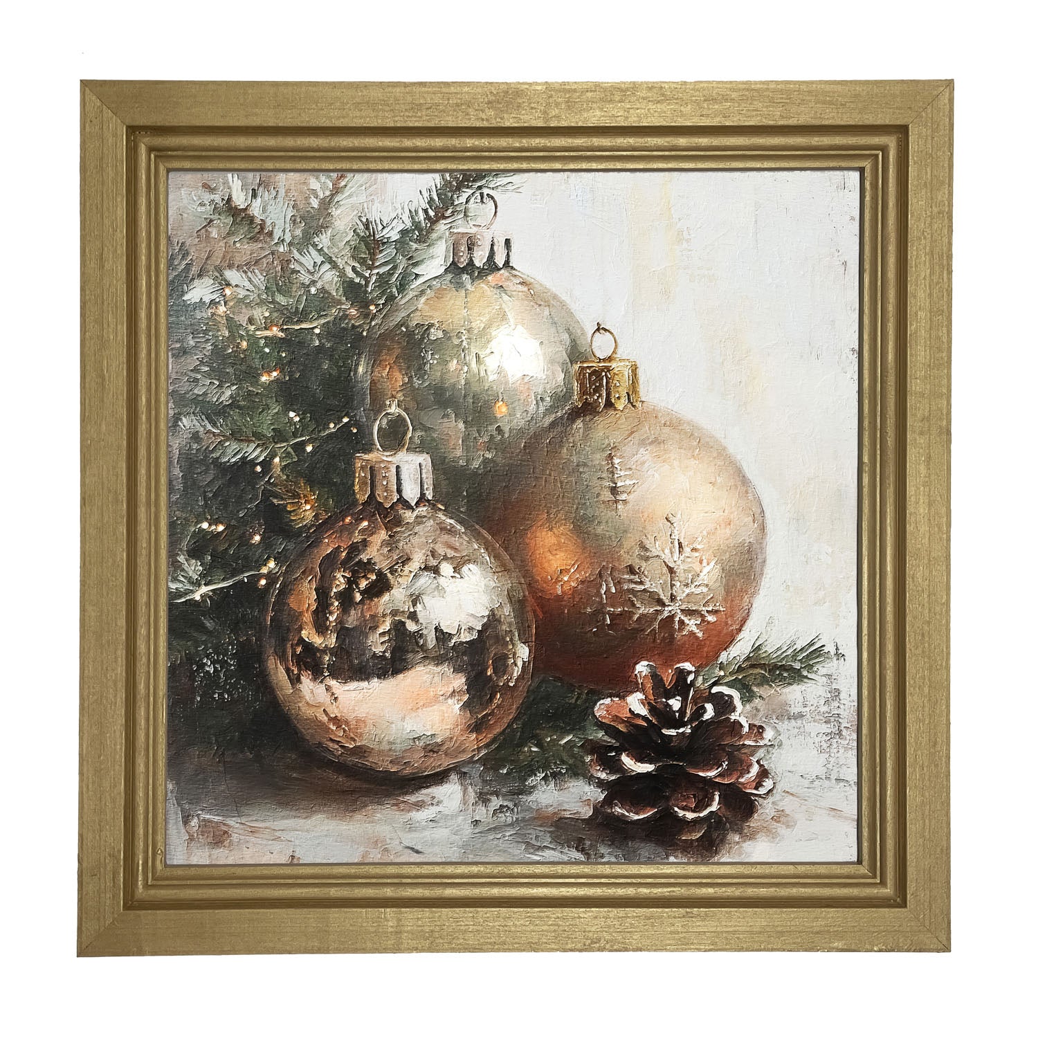Golden Ornaments - Framed Art
