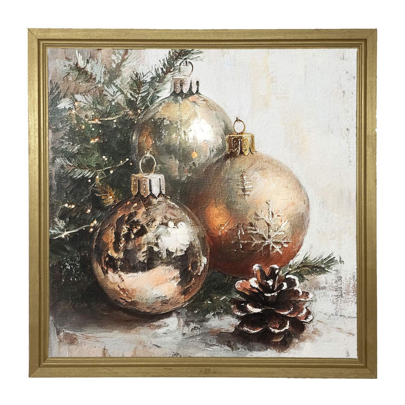 Golden Ornaments - Framed Art