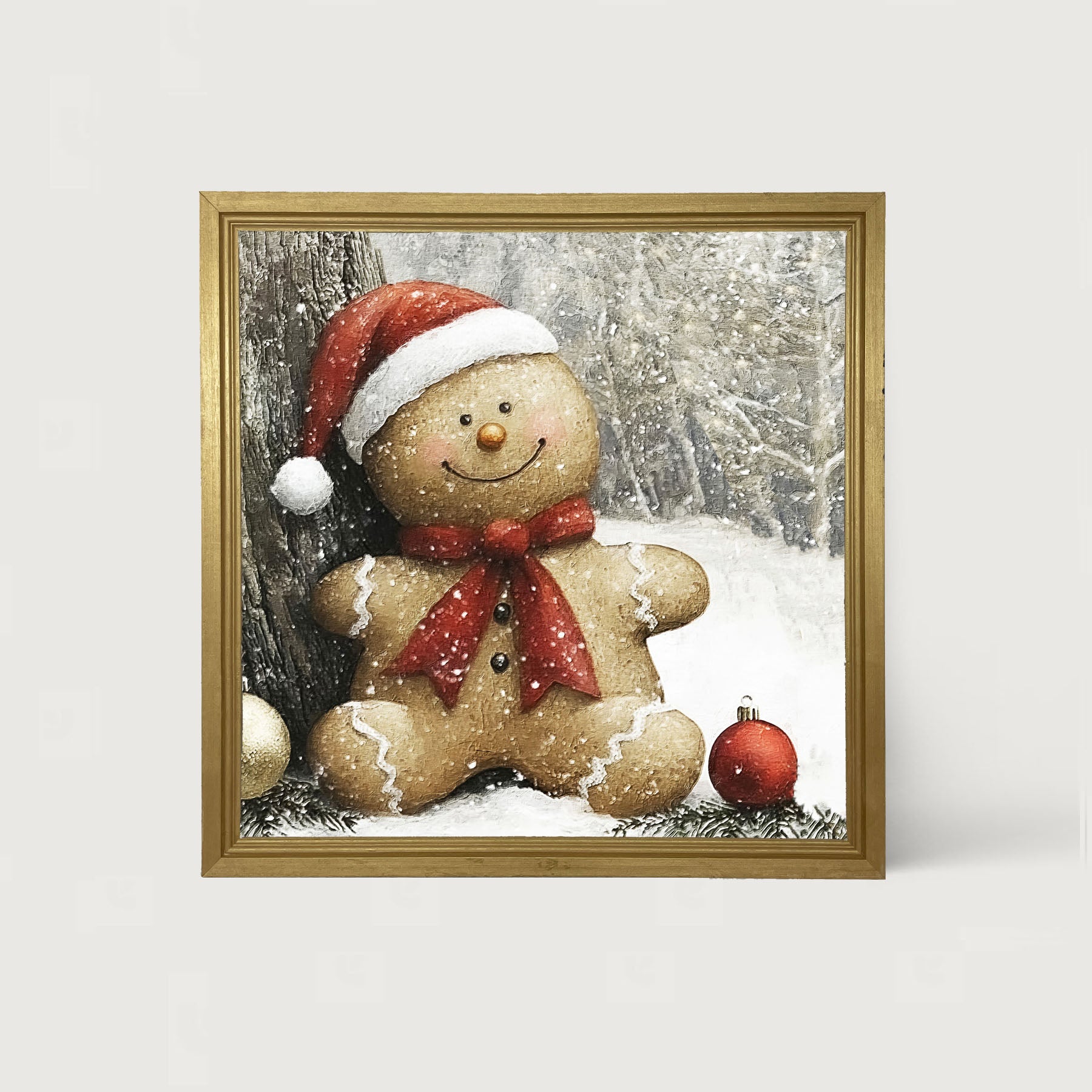 Snowy Gingerbread Man