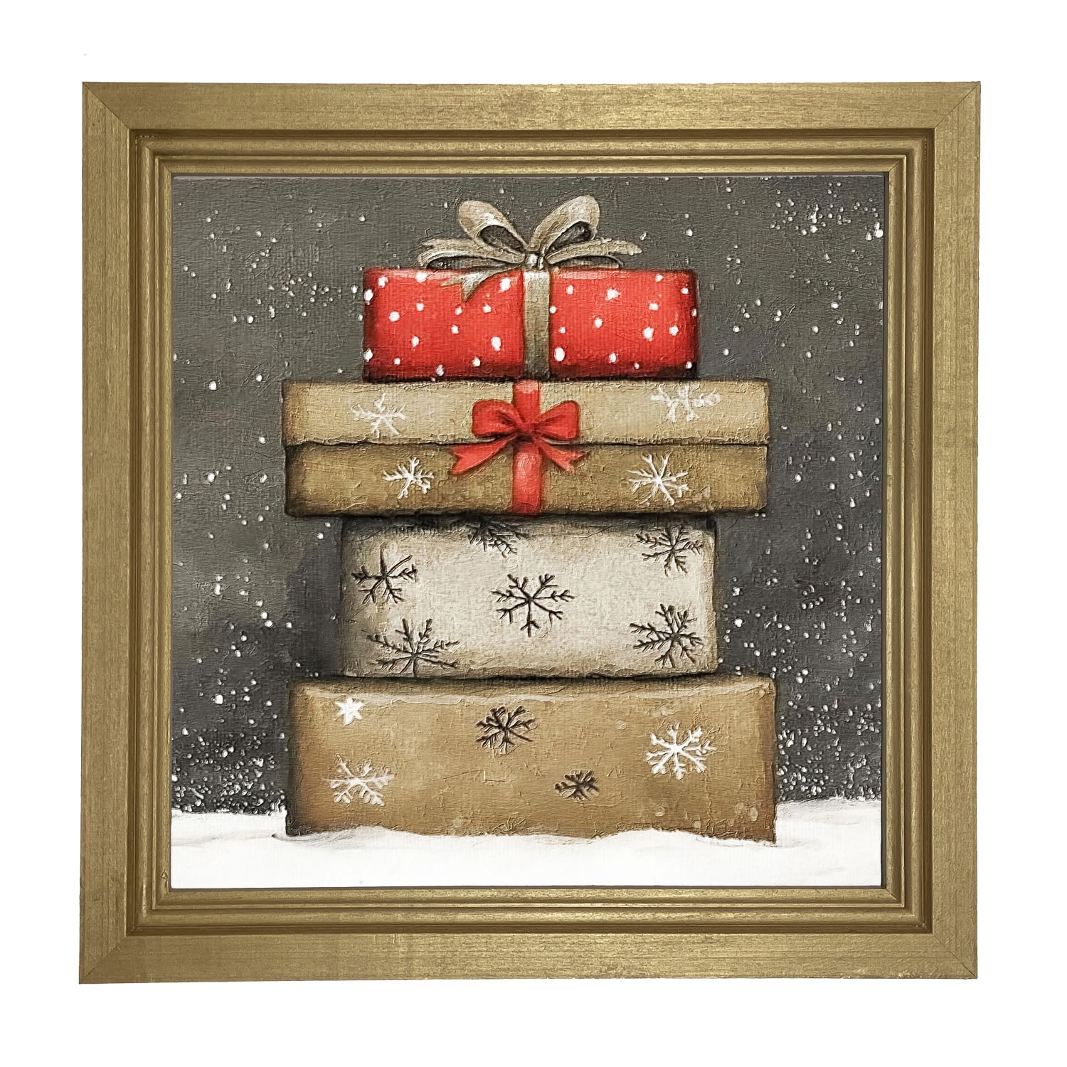 Snowy Presents - Framed Art