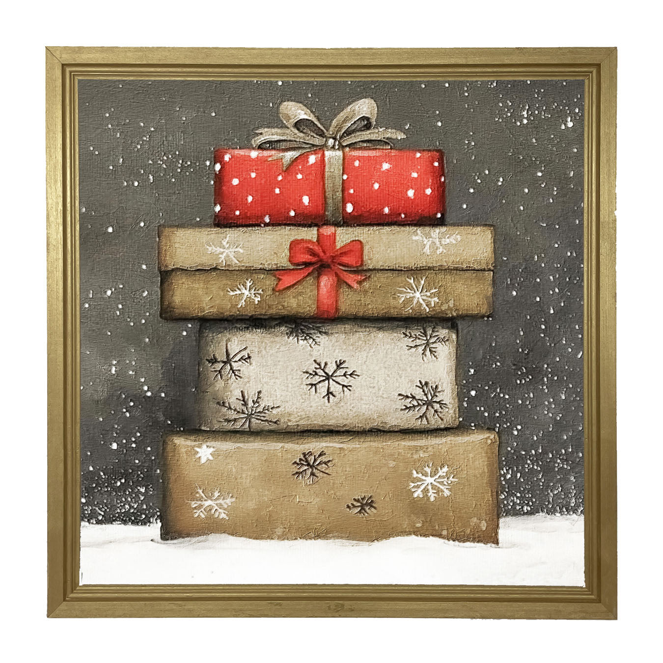 Snowy Presents - Framed Art