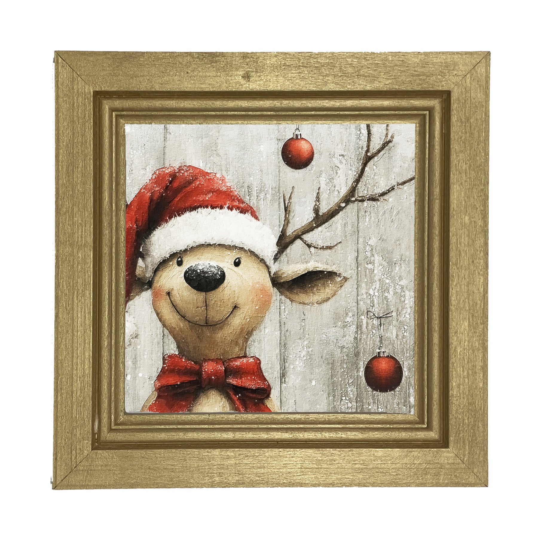 Christmas Dog - Framed Art