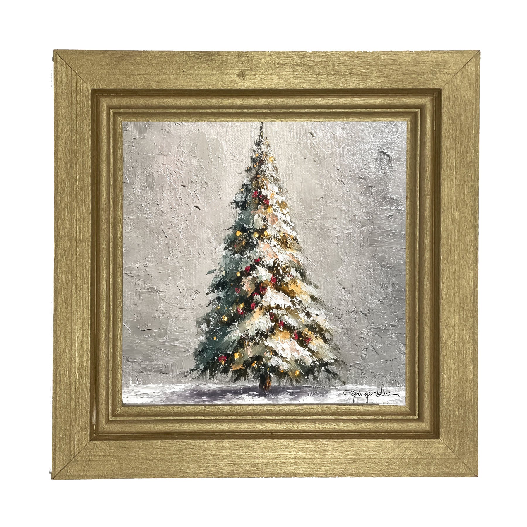 Rustic Christmas Tree - Framed Art