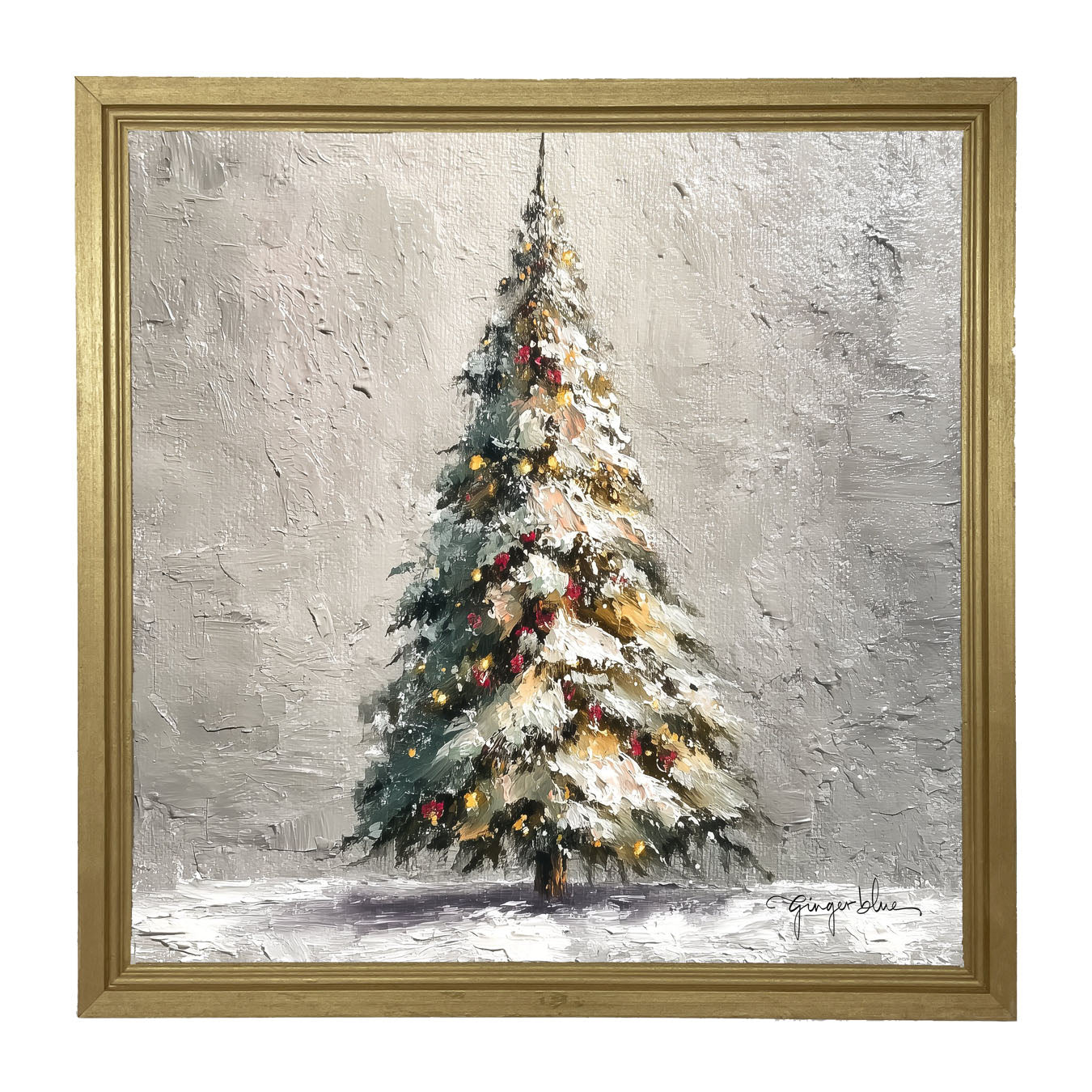 Rustic Christmas Tree - Framed Art