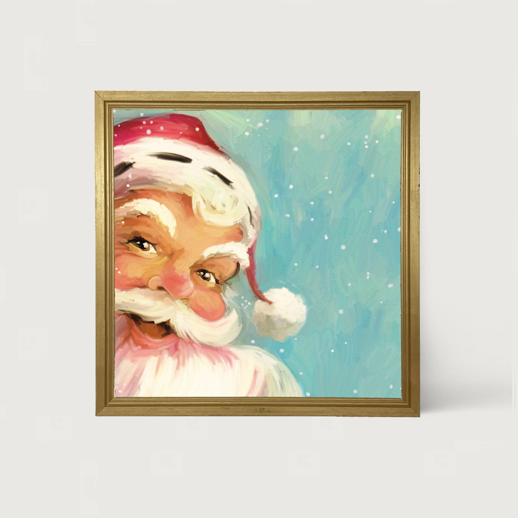 Aqua Santa - Framed Art