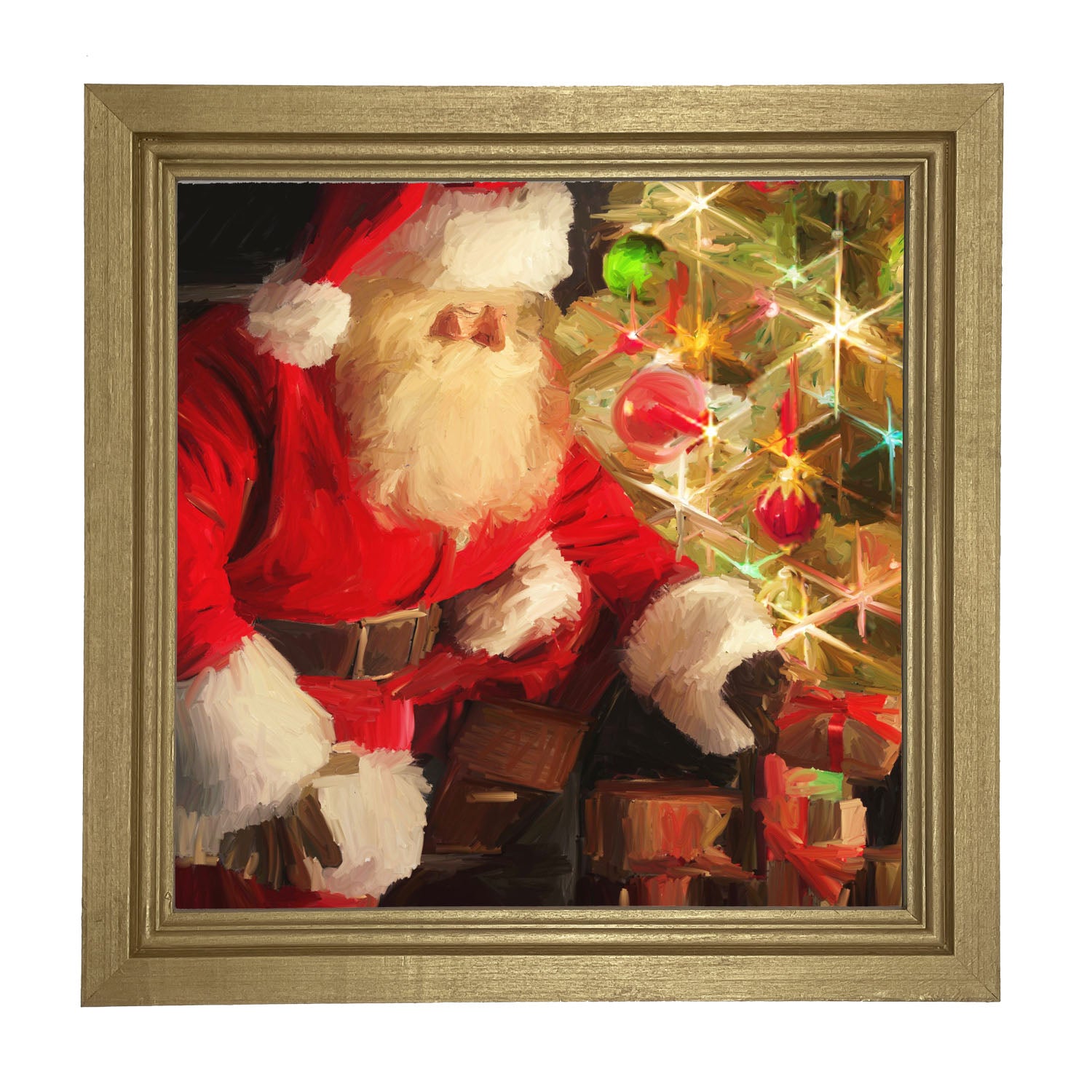 St. Nick at Christmas Time - Framed art