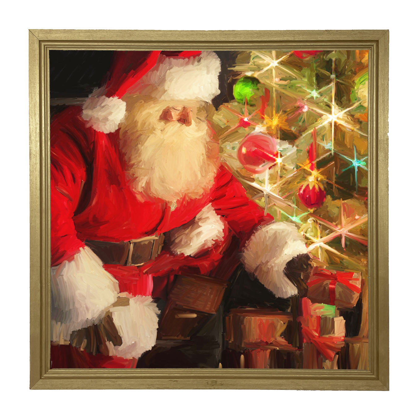 St. Nick at Christmas Time - Framed art