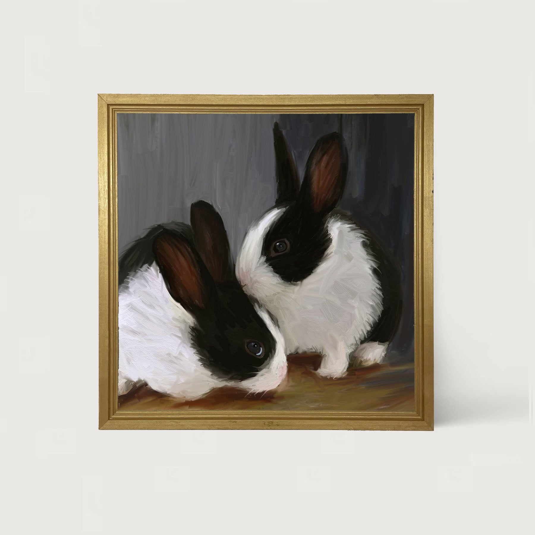 Dutch Bunnies - Framed art