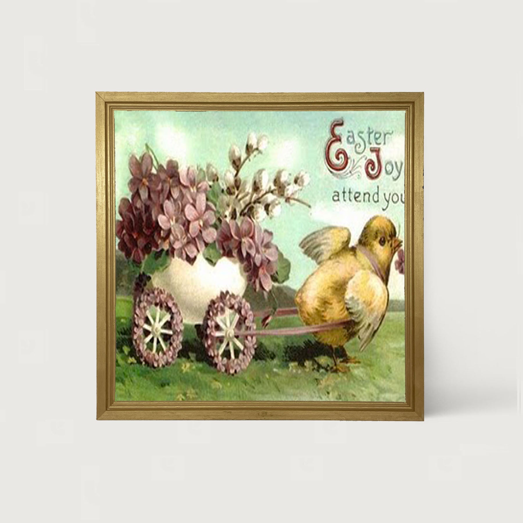 Easter Joy Attend You - Framed art