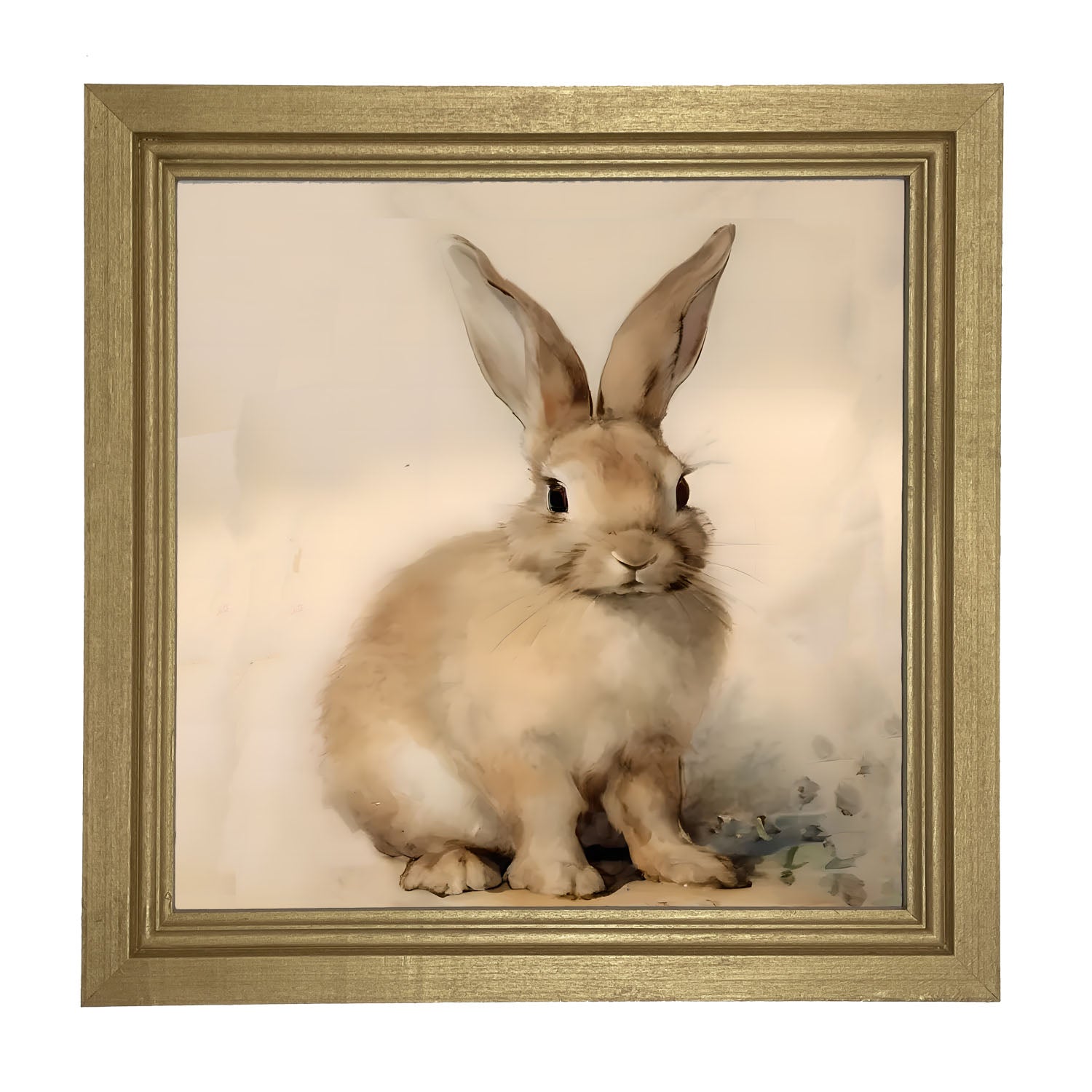 Sitting Bunny R - Framed art