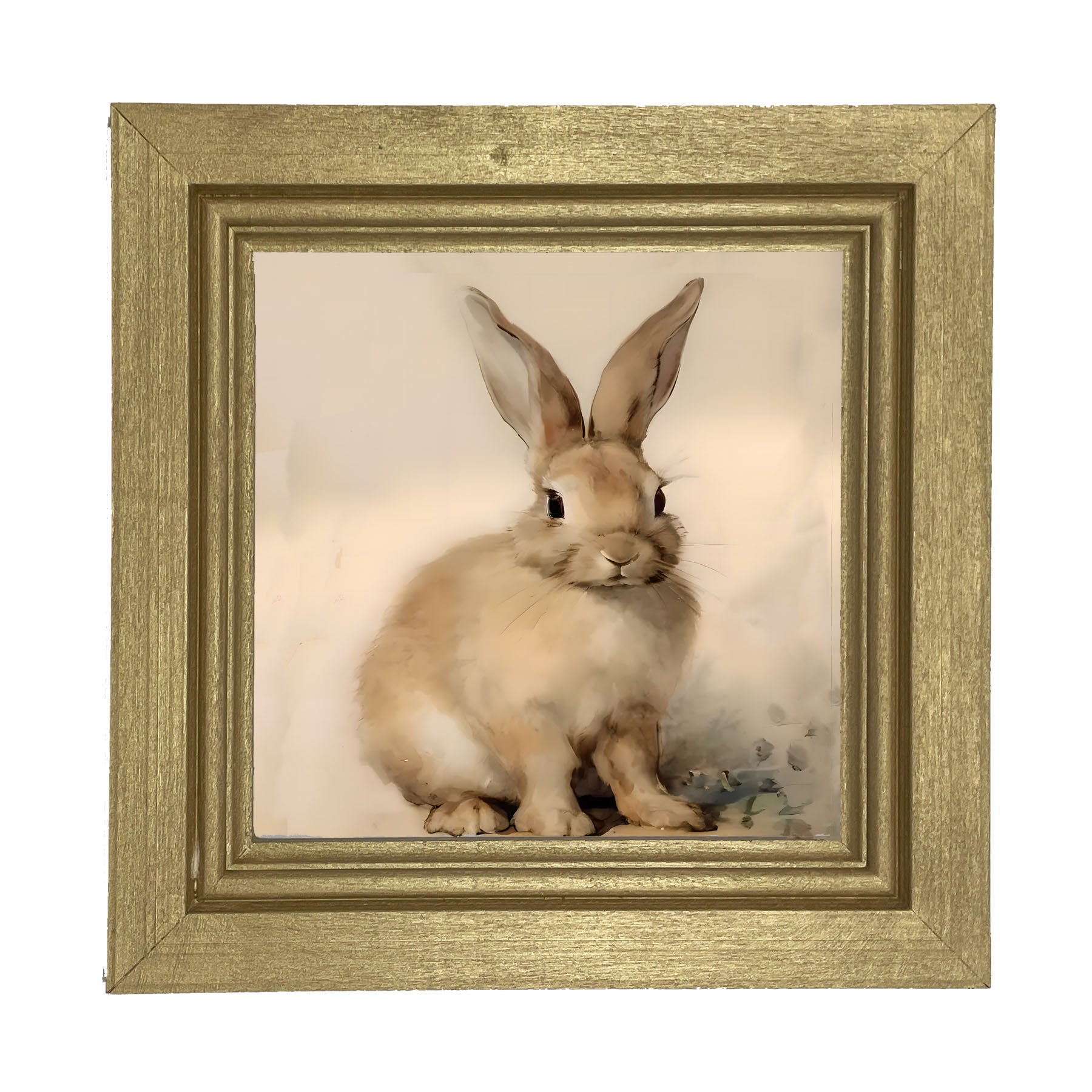 Sitting Bunny R - Framed art