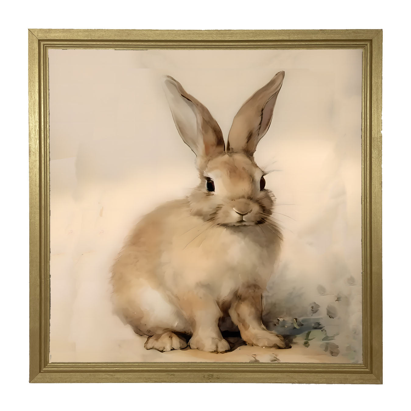 Sitting Bunny R - Framed art