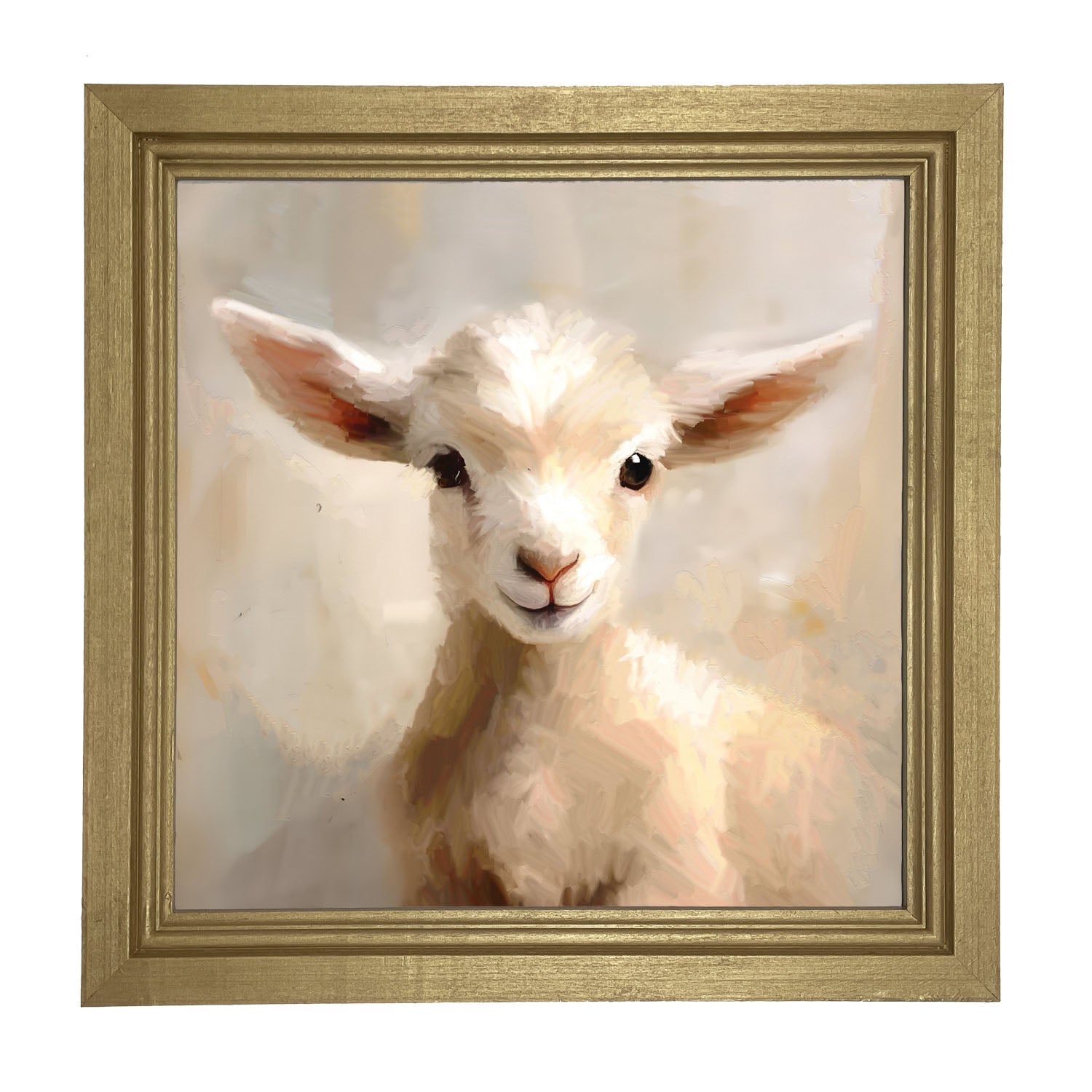 Little Lamb Portrait - Framed Art