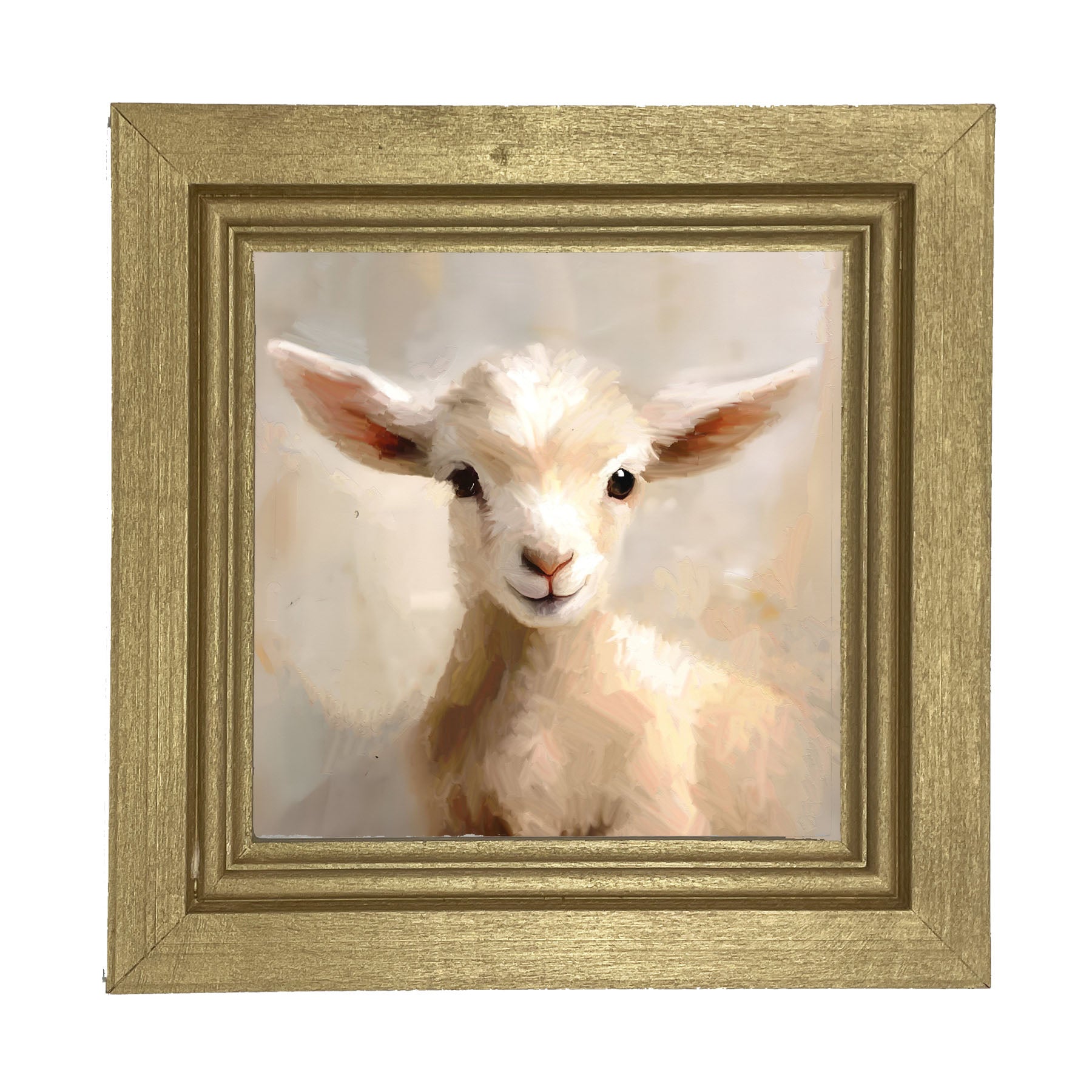 Little Lamb Portrait - Framed Art