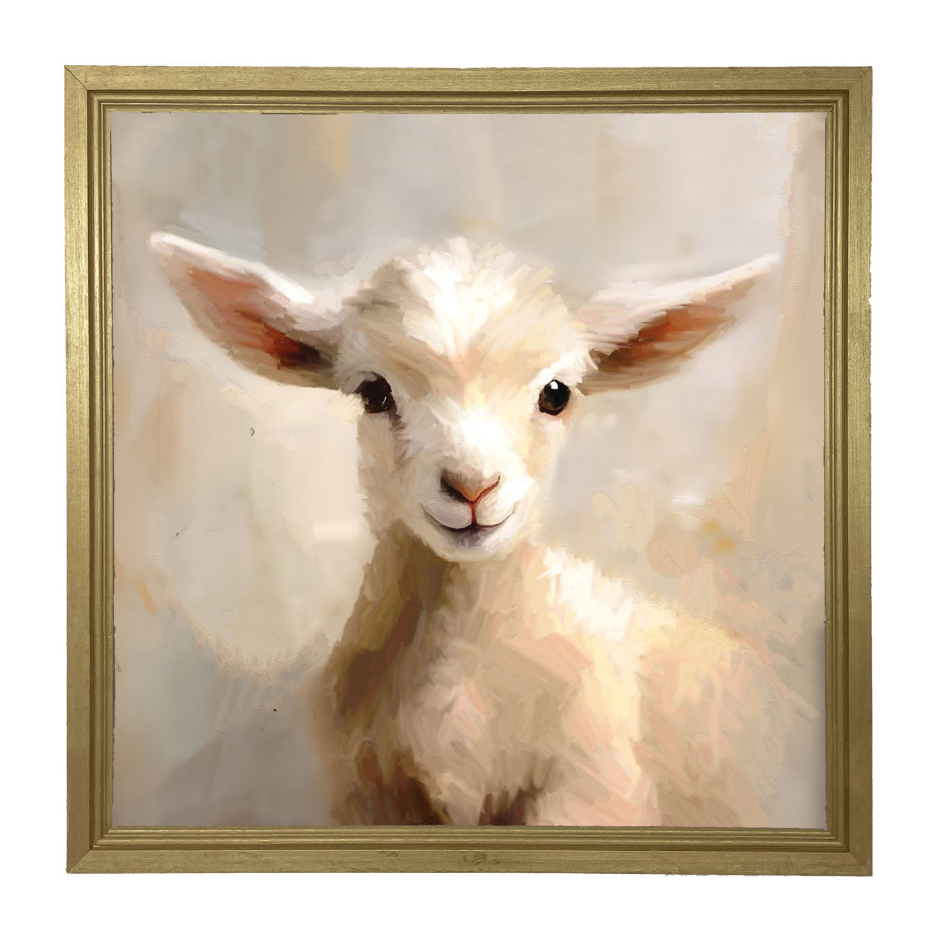 Little Lamb Portrait - Framed Art