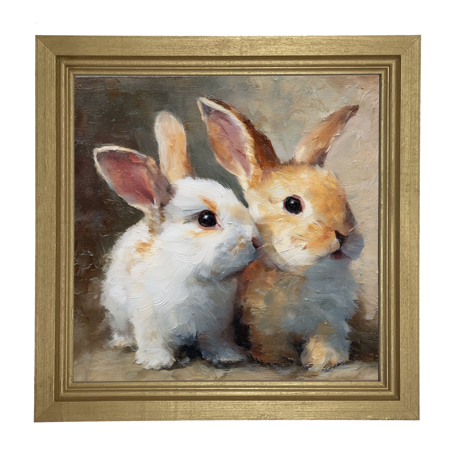 Two Cute Bunnies - Framed Art