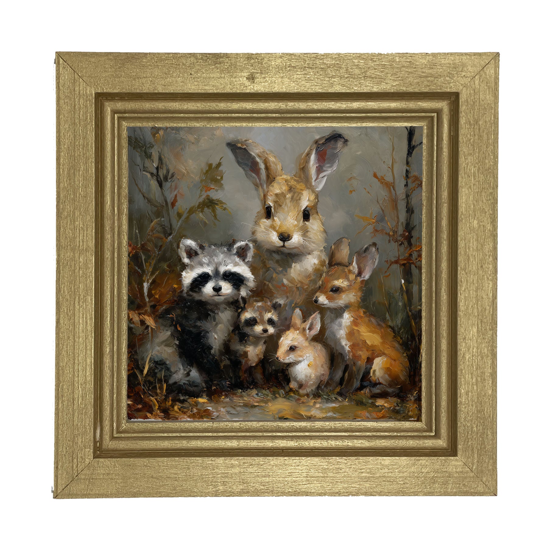 Forest Friends in Autumn - Framed Art