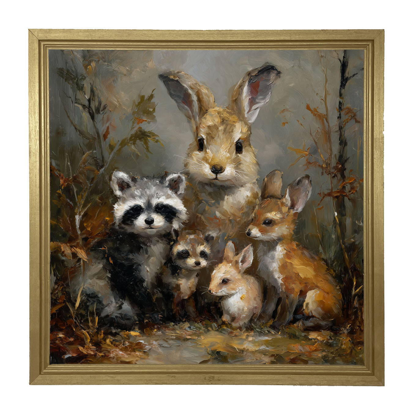 Forest Friends in Autumn - Framed Art