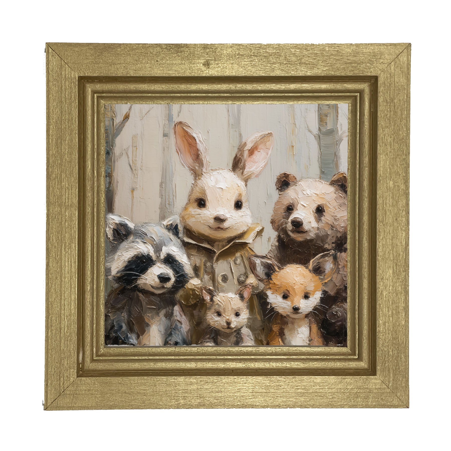 Forest Friends in Winter - Framed Art