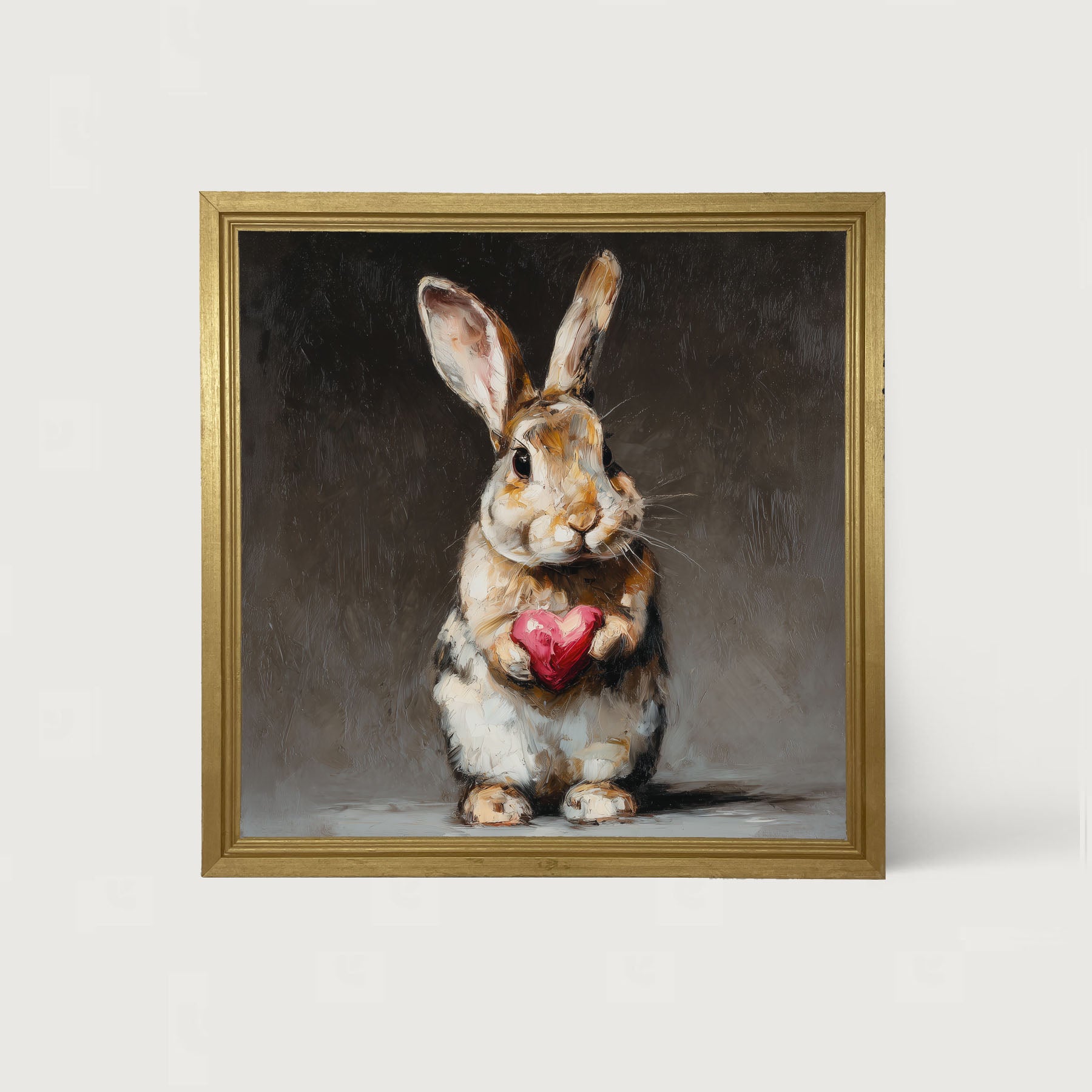Holiday Bunny - Valentine's Day - Framed Art