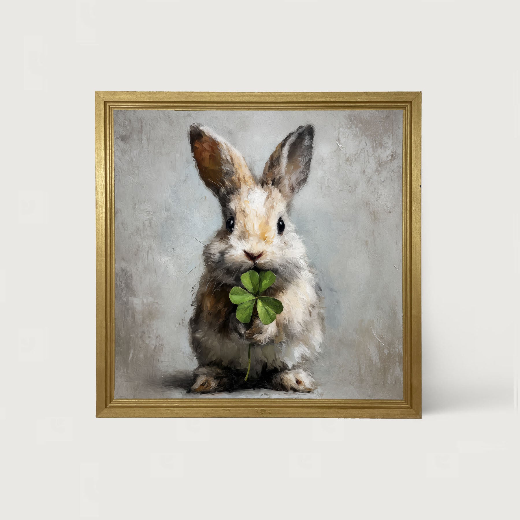 Holiday Bunny - St. Patrick's Day - Framed Art