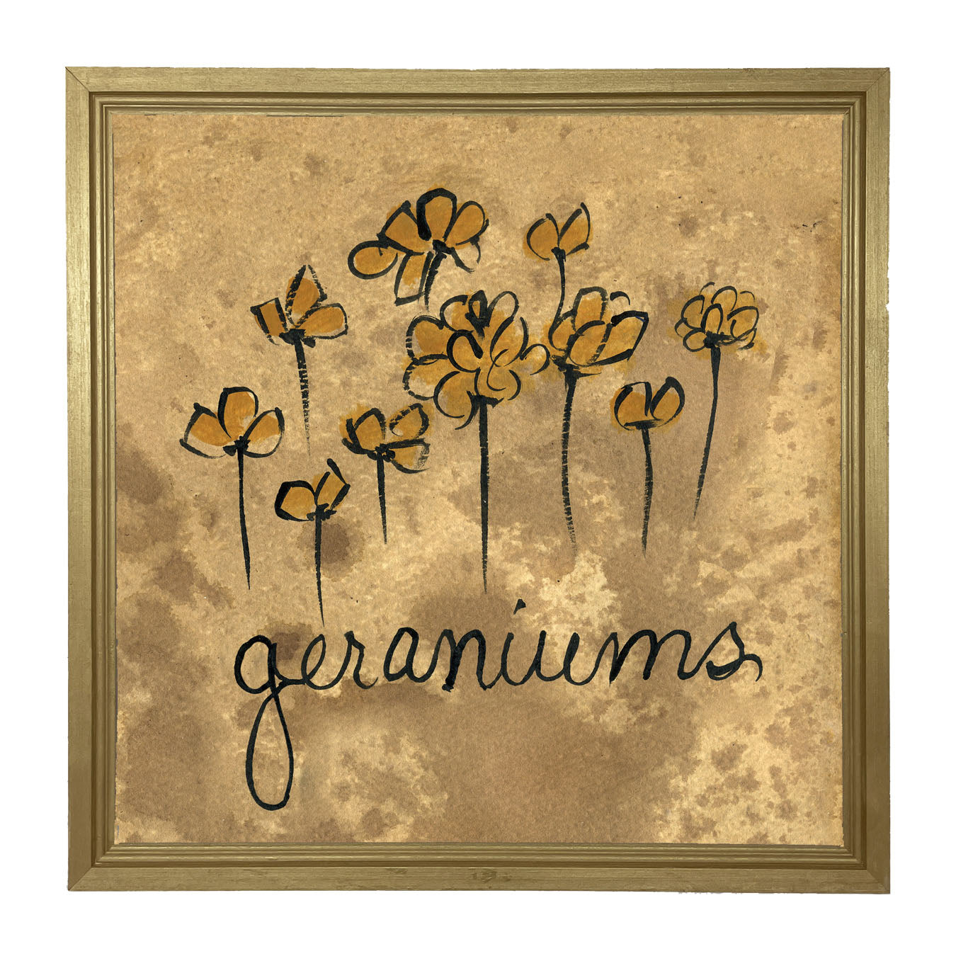 Geraniums - Framed art