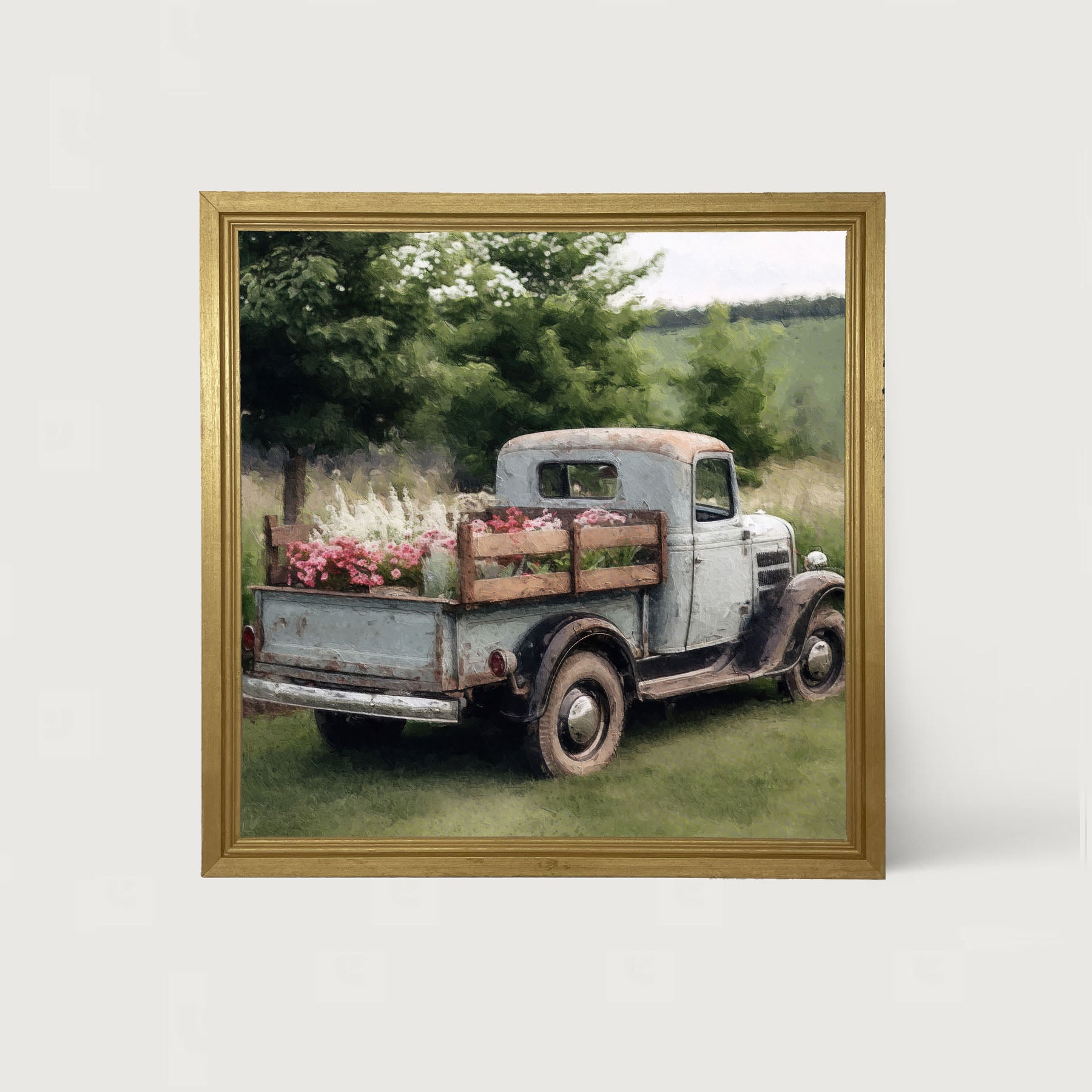 Blue Flower Truck