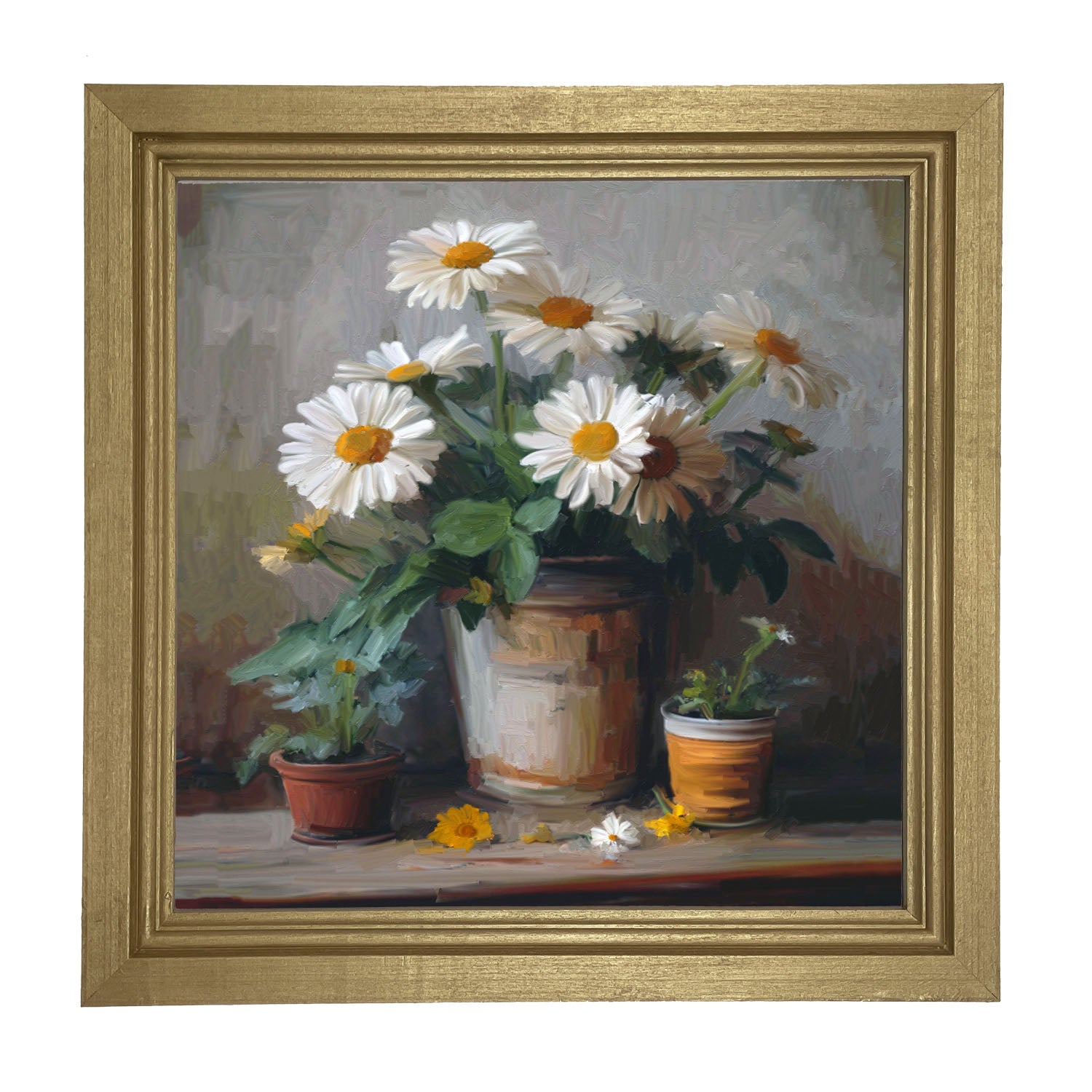 Rustic Daisies - Framed Art