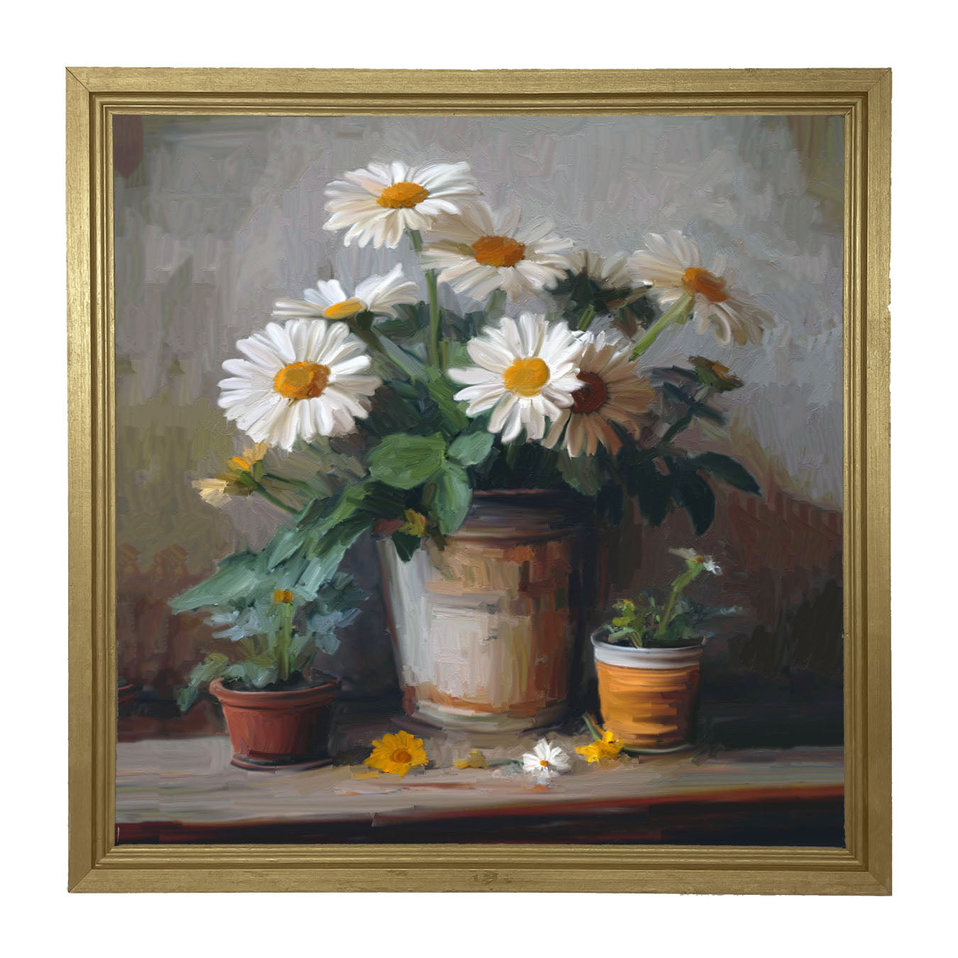 Rustic Daisies - Framed Art