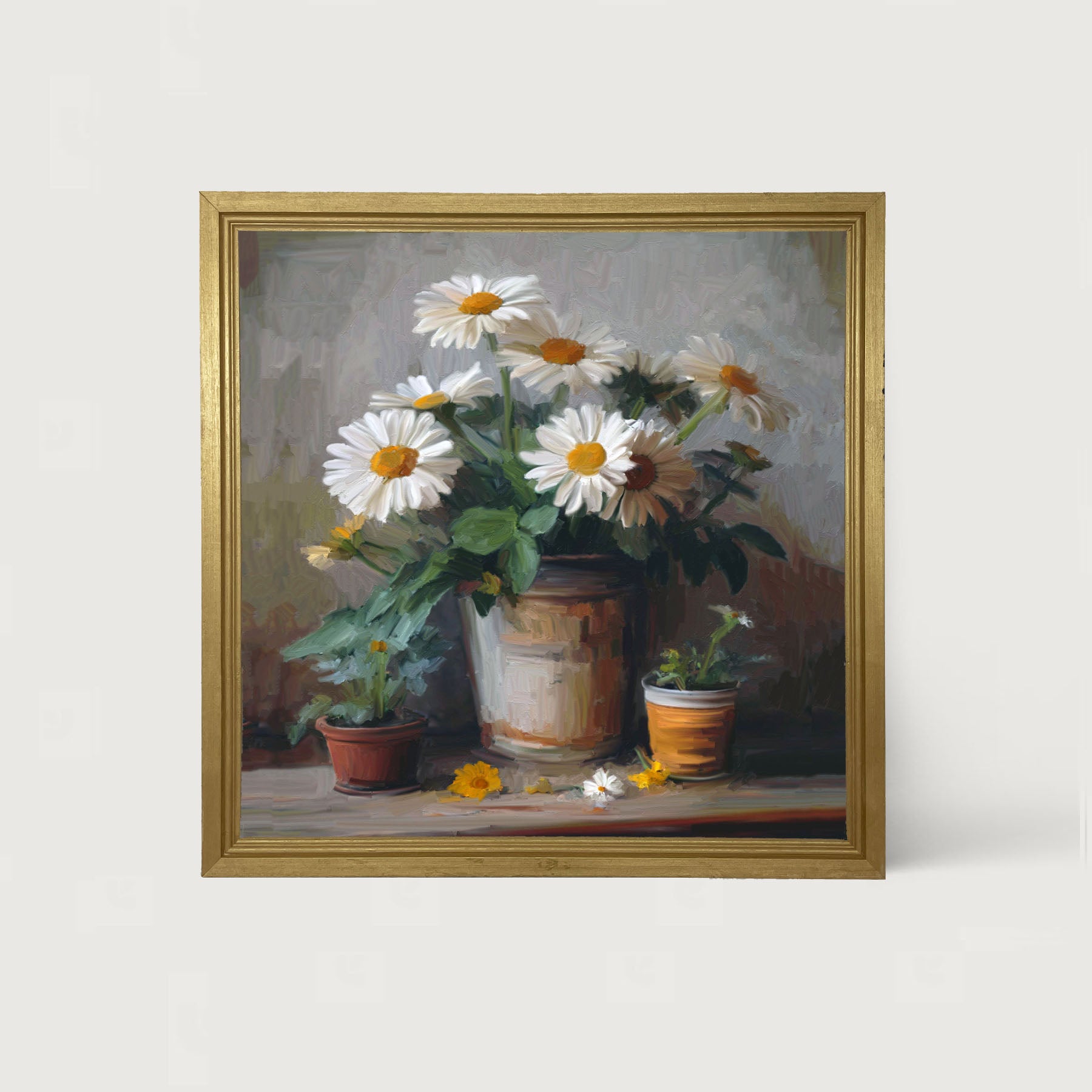 Rustic Daisies - Framed Art