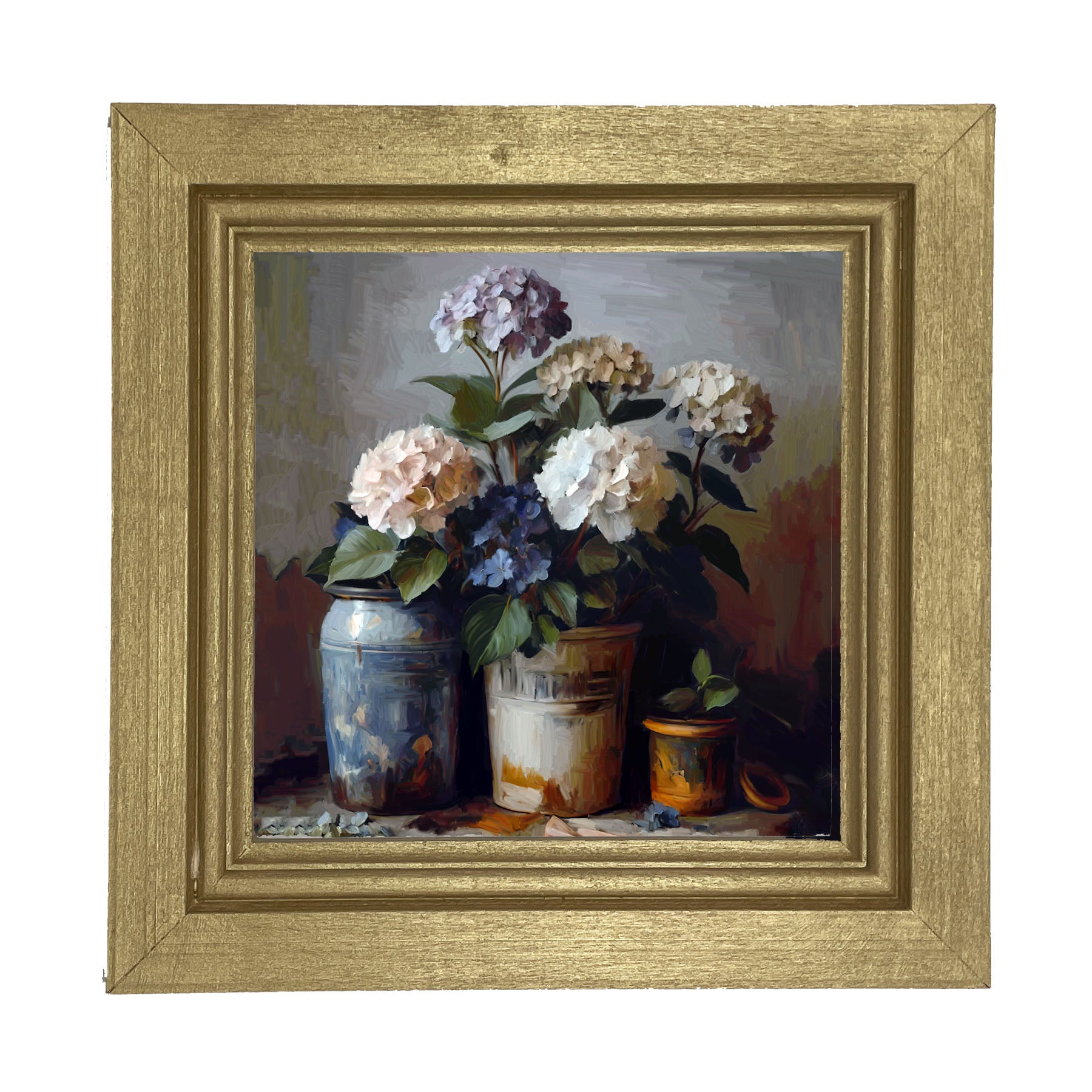 Rustic Hydrangeas - Framed Art
