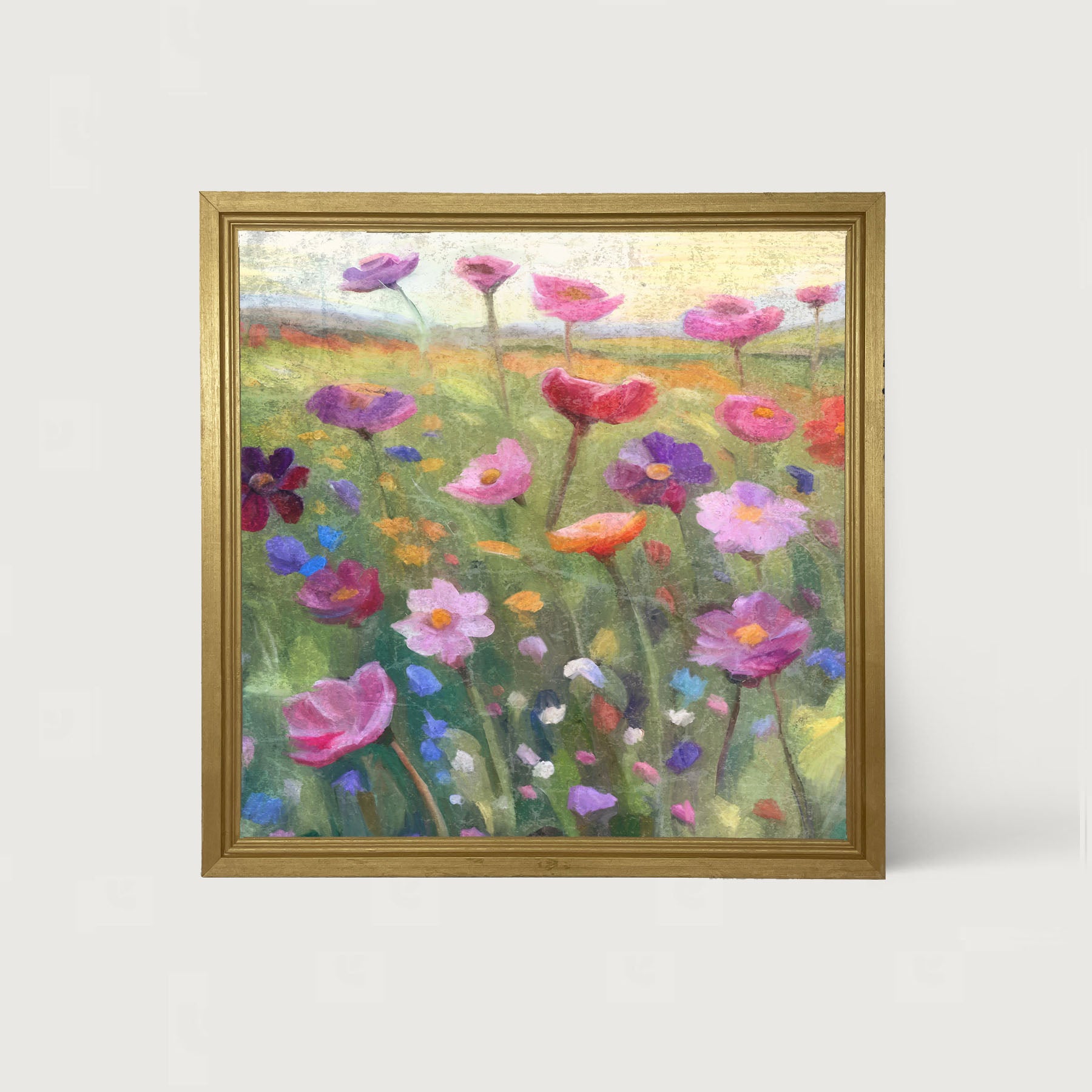 Pink Flowers - Framed Art