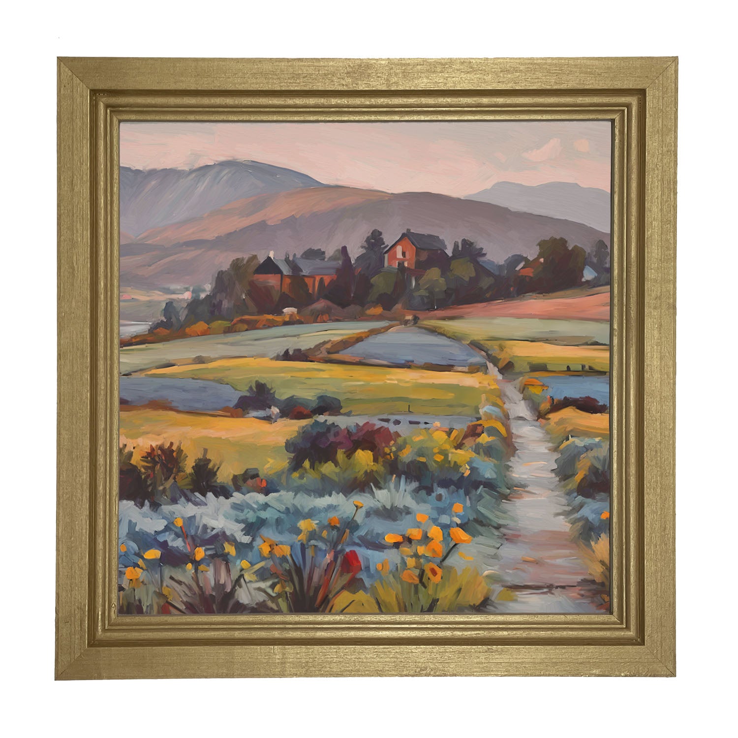 Farmhouse Path - Framed art