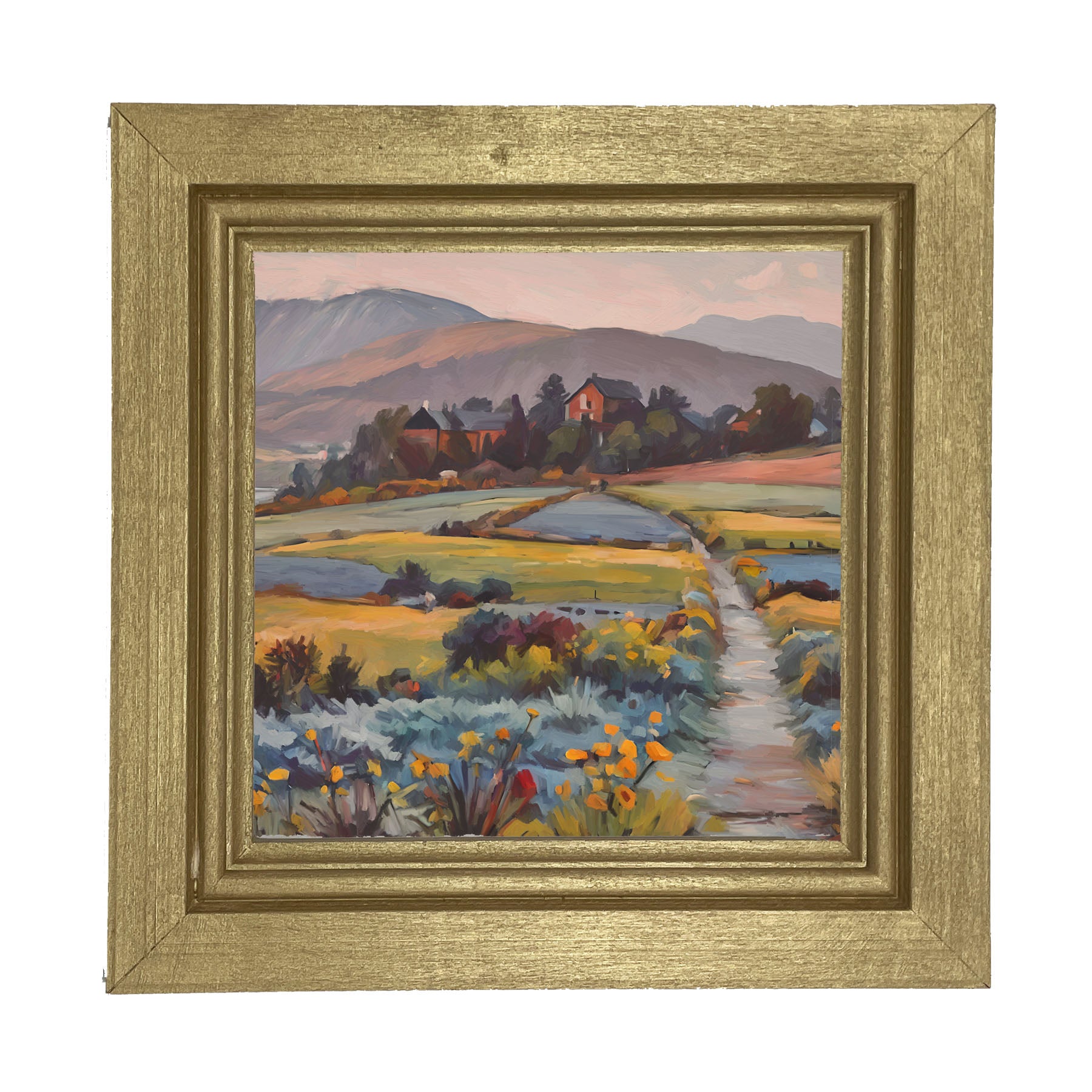 Farmhouse Path - Framed art