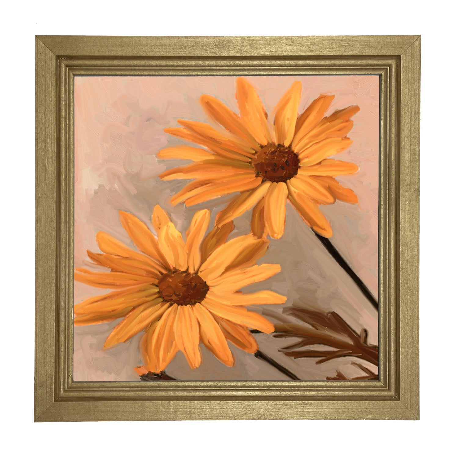 Two Daisies - Framed art